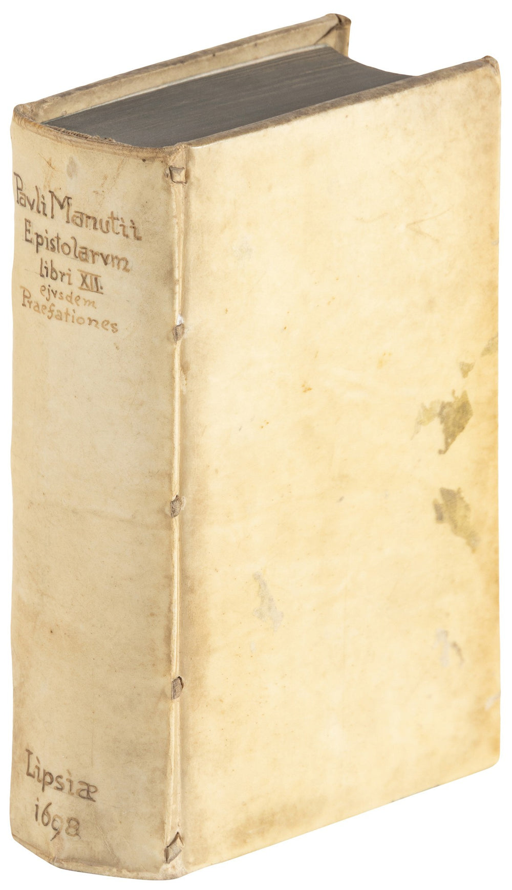 Manutius, Epistolarum Libri XII (Leipzig, 1698) — The Aldine Heir's Letters, Edited by Leibniz's Teacher, from the Princely Oettingen-Wallerstein Library