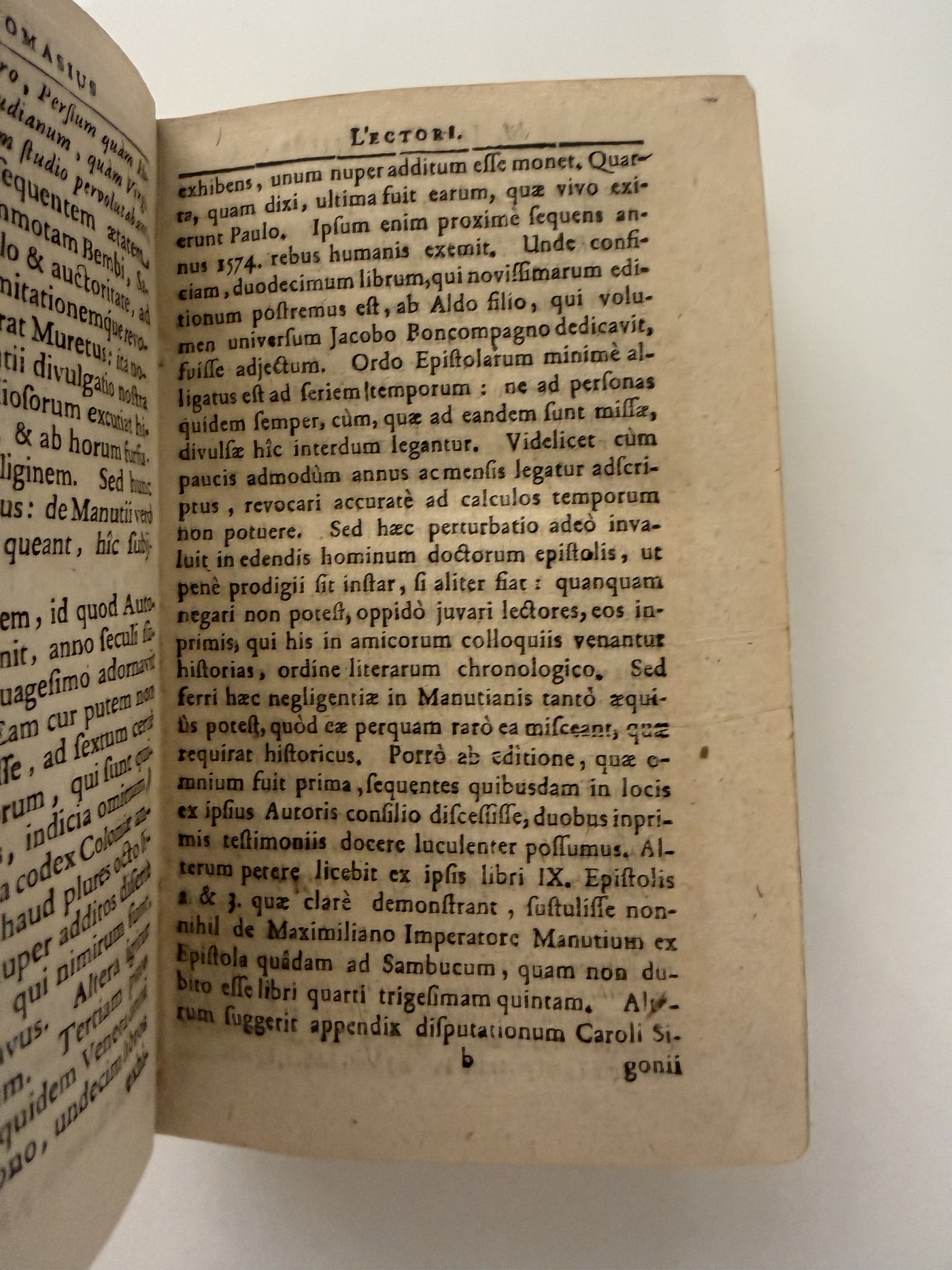 Manutius, Epistolarum Libri XII (Leipzig, 1698) — The Aldine Heir's Letters, Edited by Leibniz's Teacher, from the Princely Oettingen-Wallerstein Library