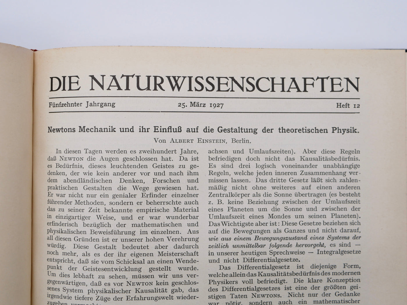 Einstein on Planck, Mach, Newton, and the Architects of Modern Physics