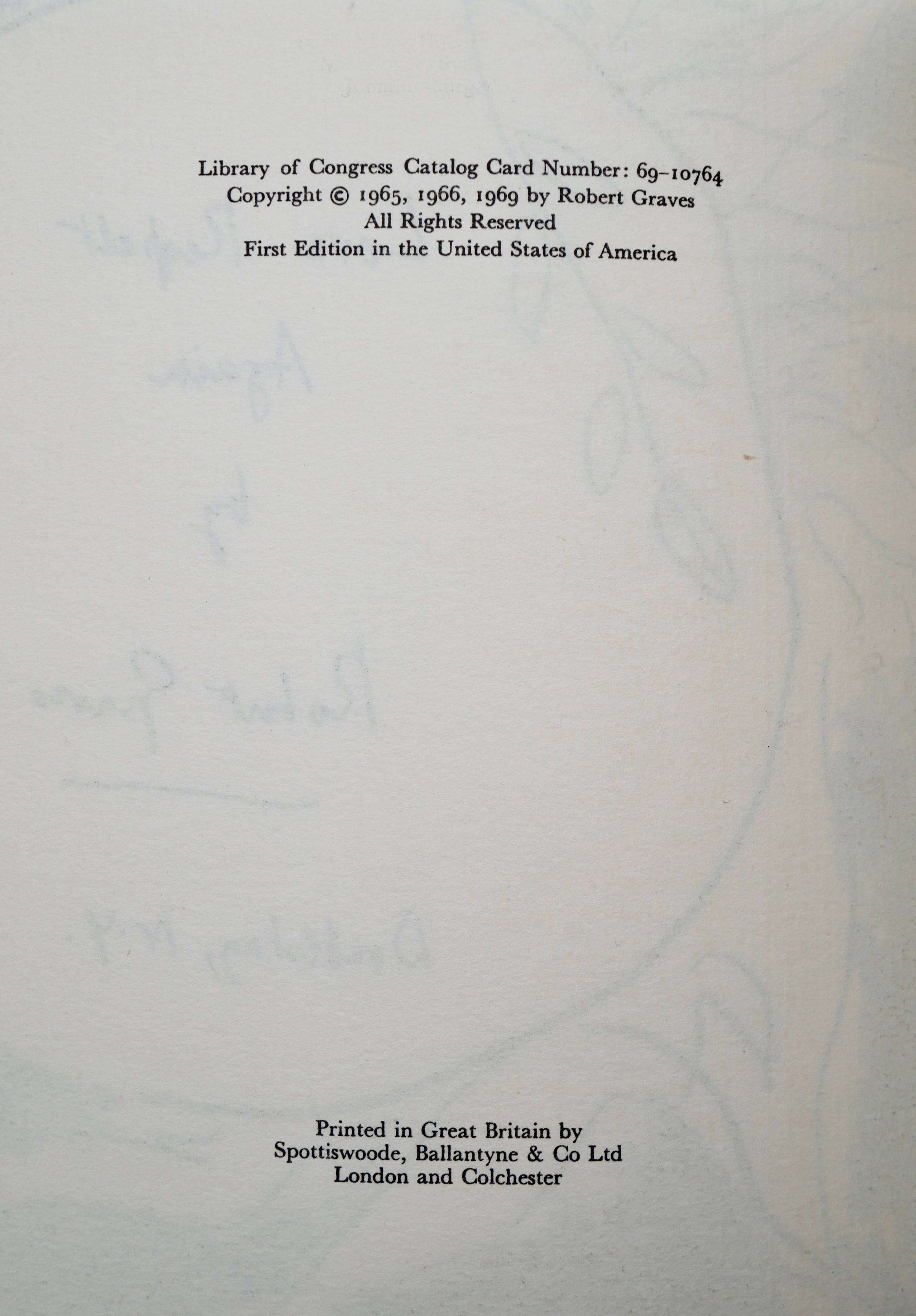 Robert Graves's Handwritten Poems in Signed Limited Edition