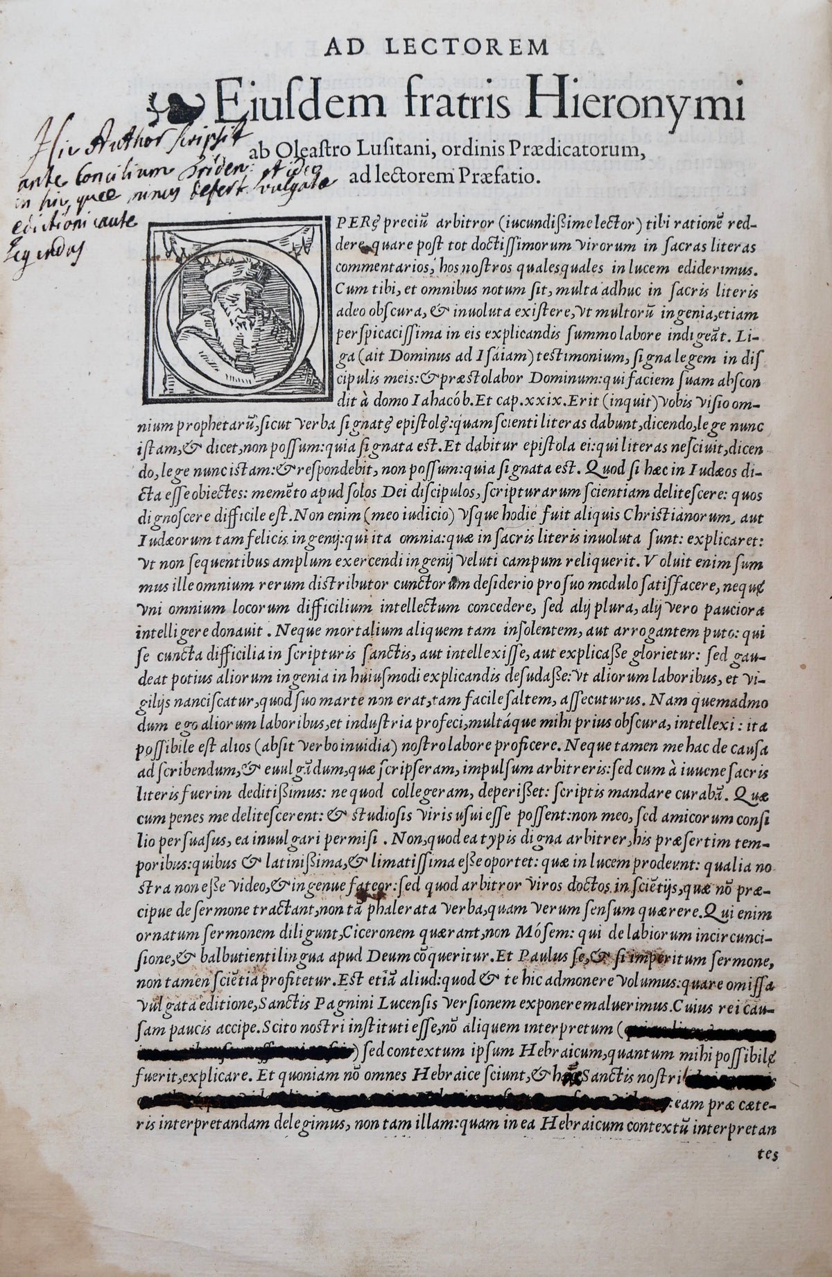 Oleaster’s first-edition commentaries on the complete Pentateuch