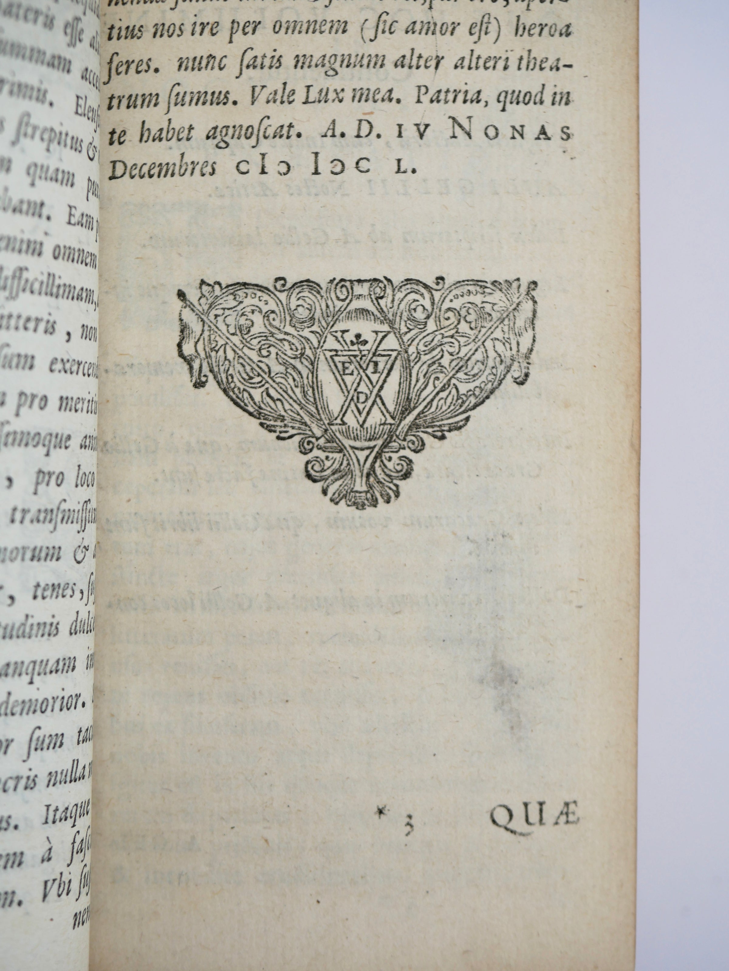 Elzevir Edition of Aulus Gellius’ Noctes Atticae
