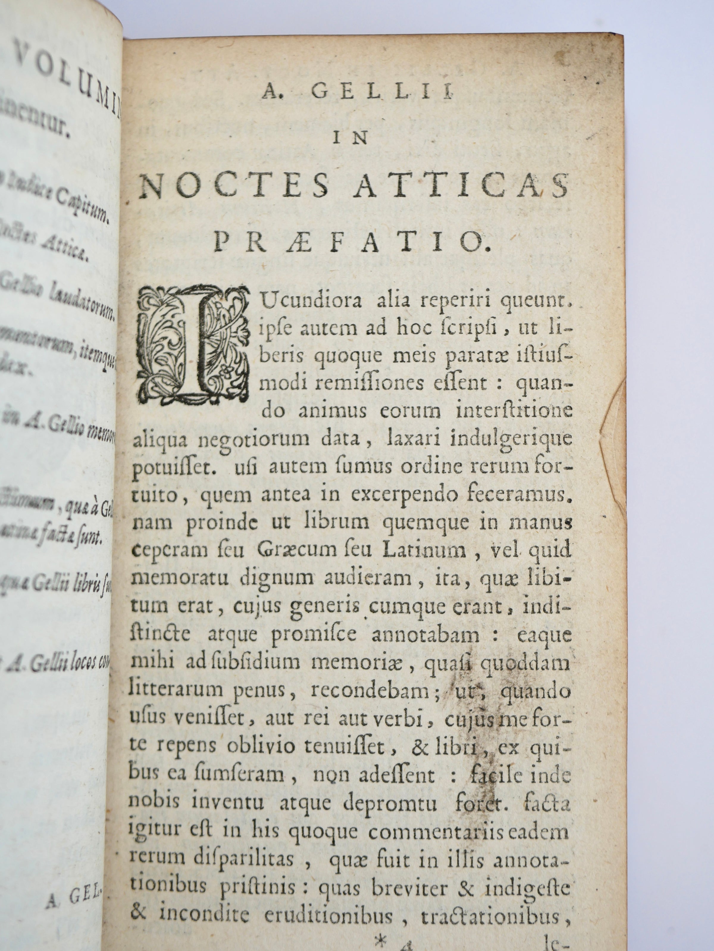 Elzevir Edition of Aulus Gellius’ Noctes Atticae
