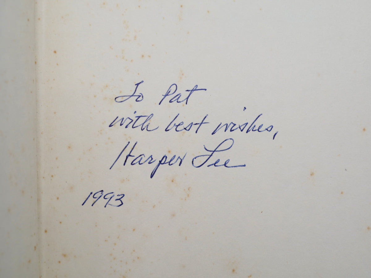 LEE, Harper. To Kill a Mockingbird. Philadelphia and New York: Harper & Row, [1993] — Signed and Inscribed by Harper Lee, dated 1993