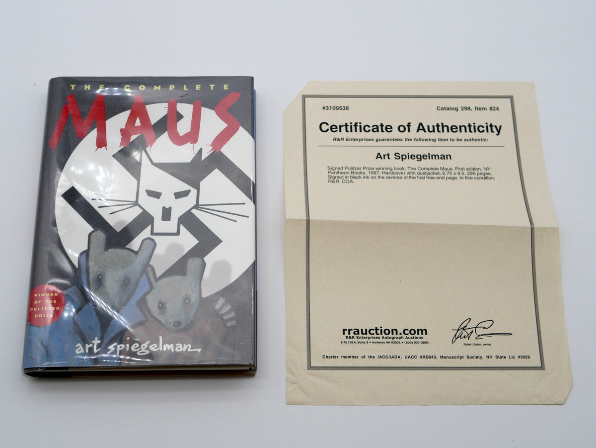 SPIEGELMAN, Art. The Complete Maus: A Survivor's Tale. New York: Pantheon Books, 1997 [1996] — Signed First Printing of the First One-Volume Edition