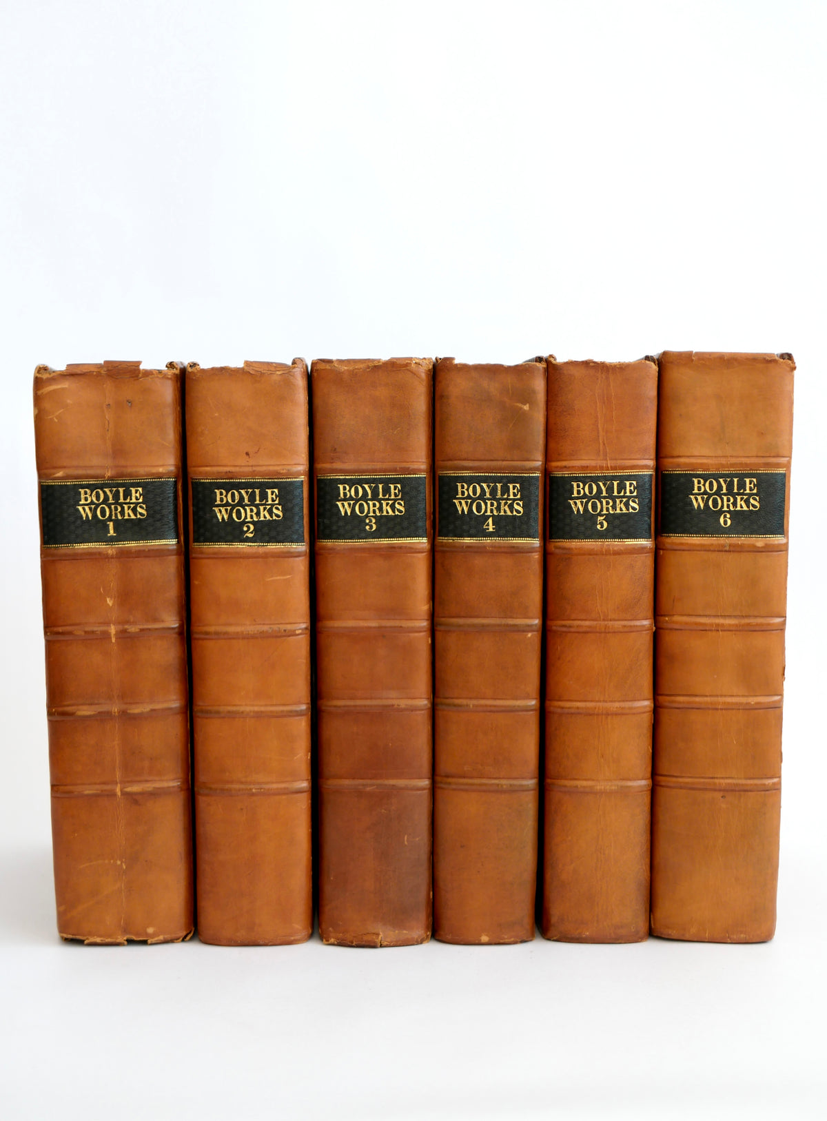 BOYLE, Robert. The Works of the Honourable Robert Boyle. In Six Volumes. London: J. and F. Rivington and others, 1772 — First Quarto Edition; Dunse Library Provenance