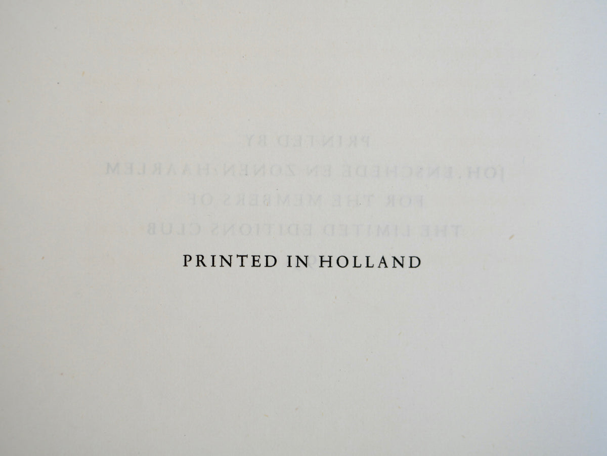 Homer in Pope's Augustan couplets, set by Jan van Krimpen — one of 1,500, signed by the great typographer