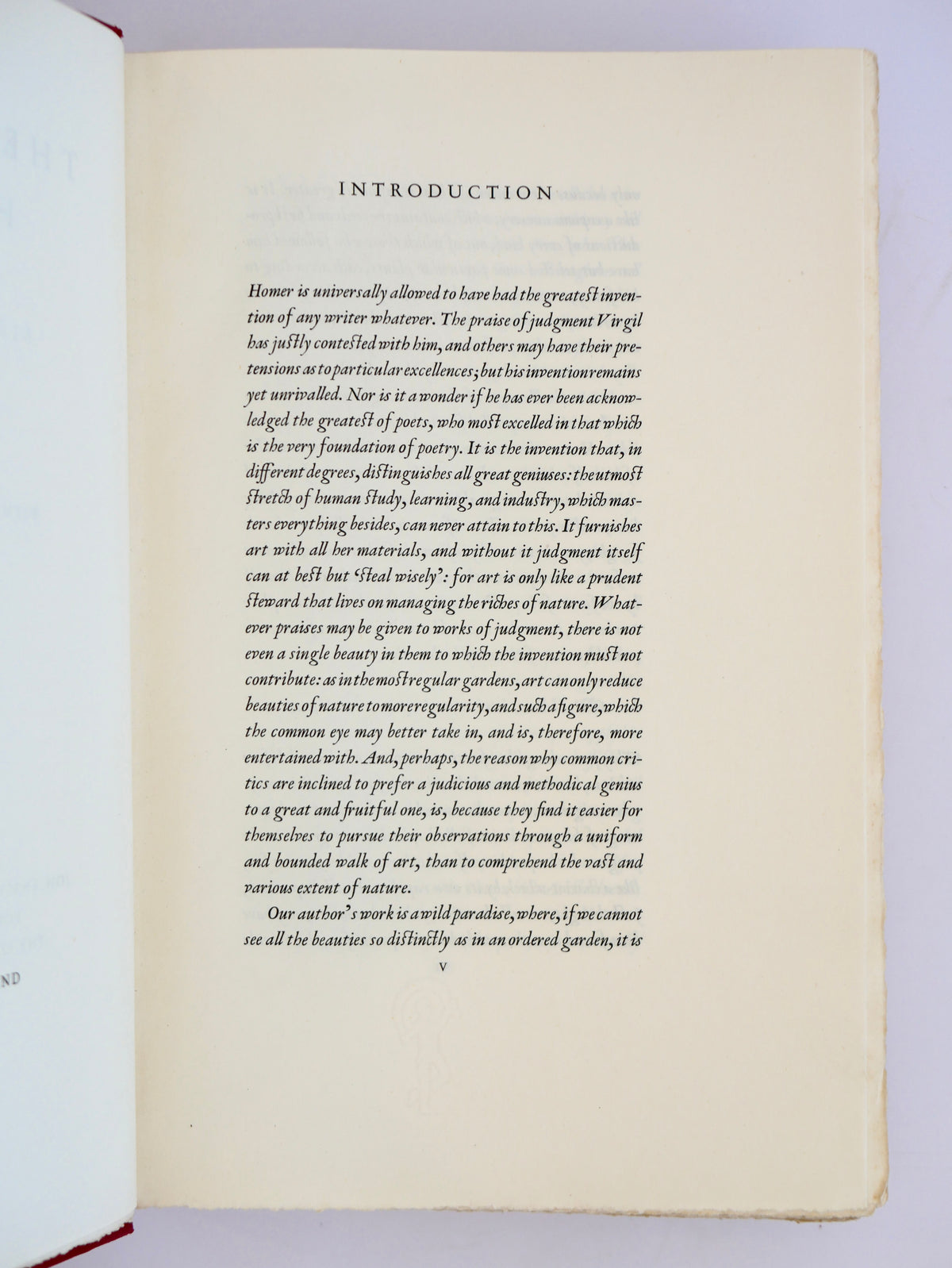 Homer in Pope's Augustan couplets, set by Jan van Krimpen — one of 1,500, signed by the great typographer