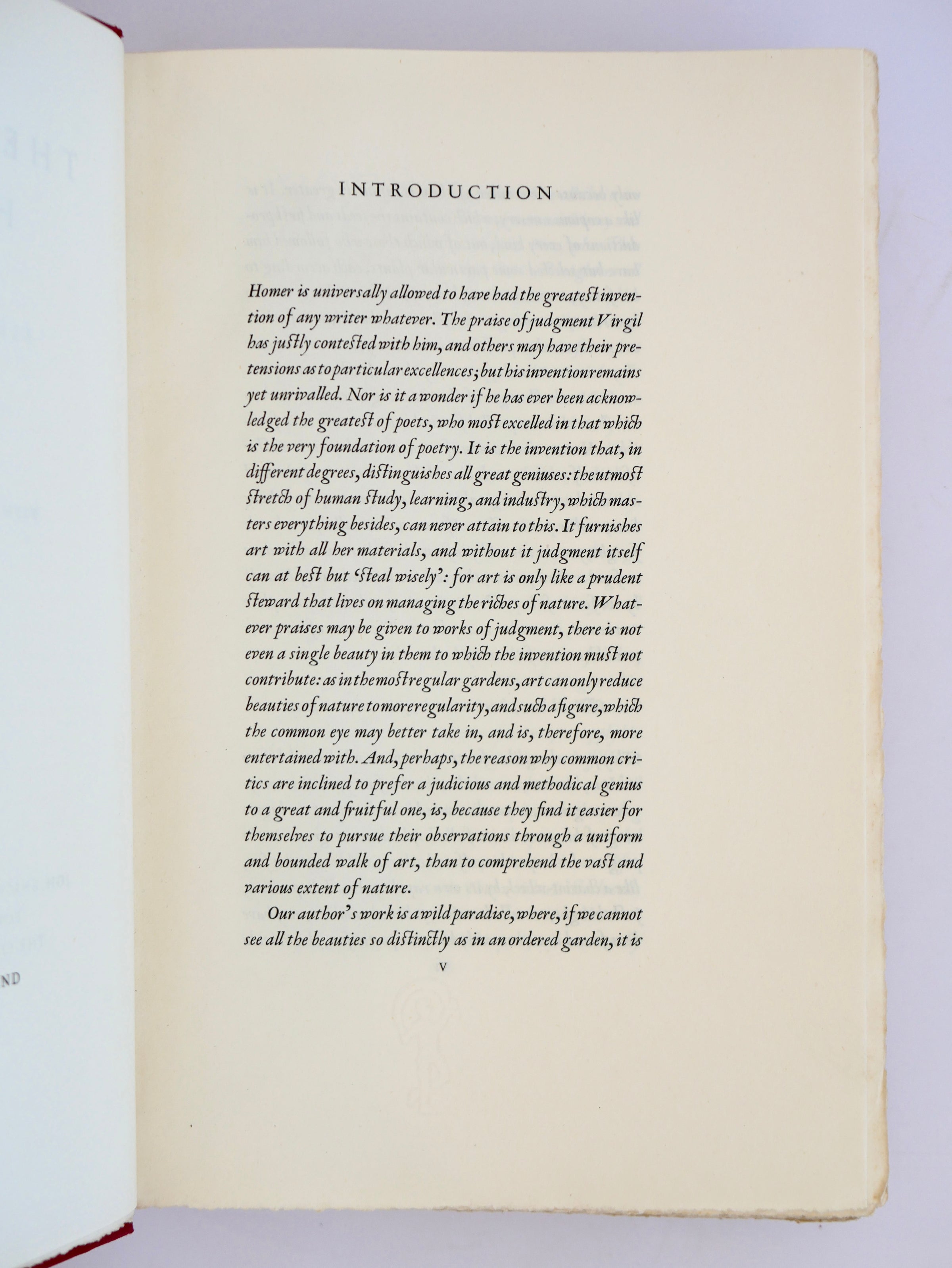 Homer in Pope's Augustan couplets, set by Jan van Krimpen — one of 1,500, signed by the great typographer