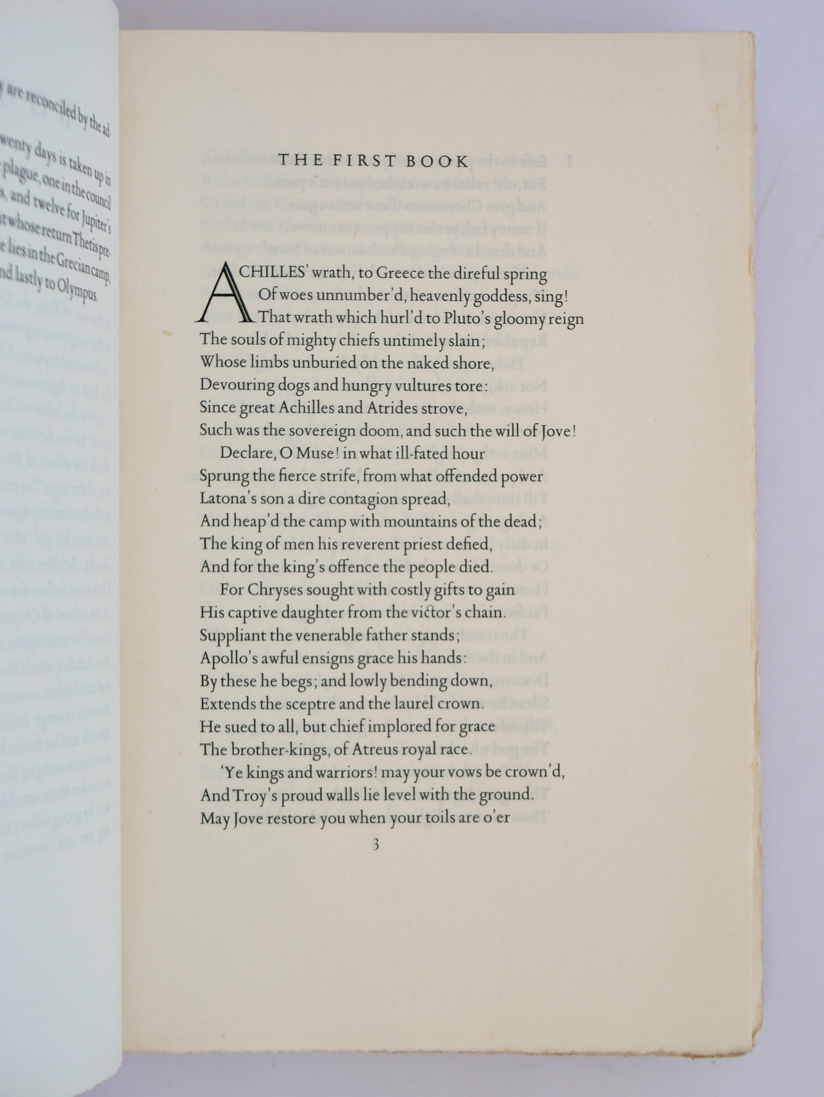 Homer in Pope's Augustan couplets, set by Jan van Krimpen — one of 1,500, signed by the great typographer