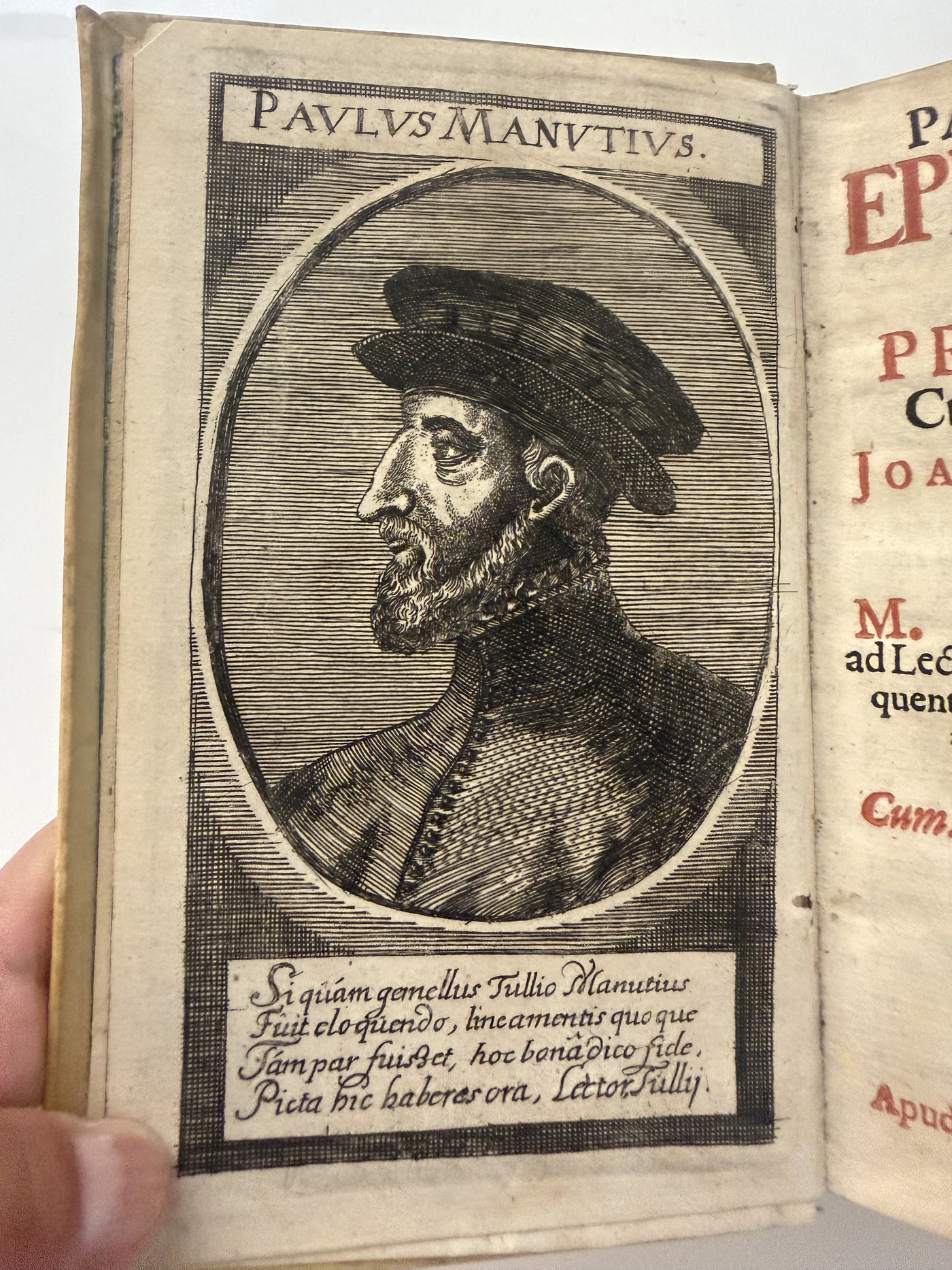Manutius, Epistolarum Libri XII (Leipzig, 1698) — The Aldine Heir's Letters, Edited by Leibniz's Teacher, from the Princely Oettingen-Wallerstein Library