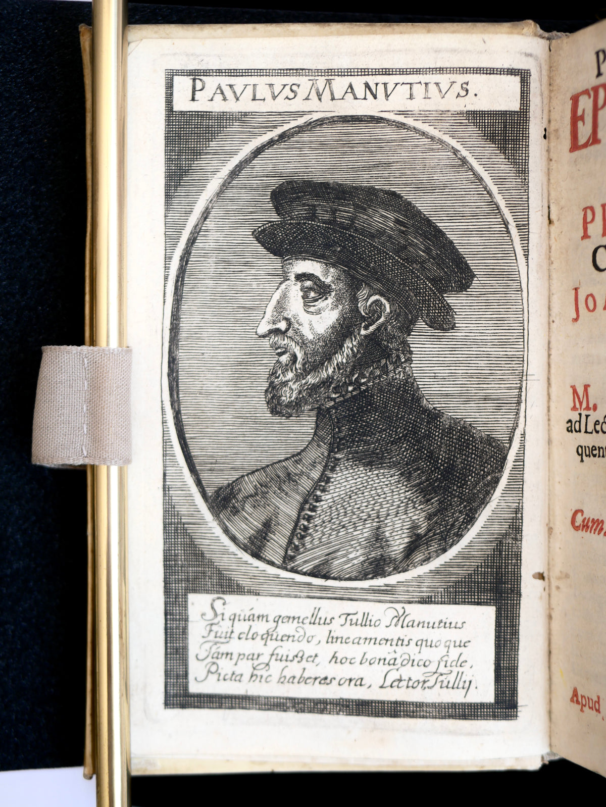 Manutius, Epistolarum Libri XII (Leipzig, 1698) — The Aldine Heir's Letters, Edited by Leibniz's Teacher, from the Princely Oettingen-Wallerstein Library