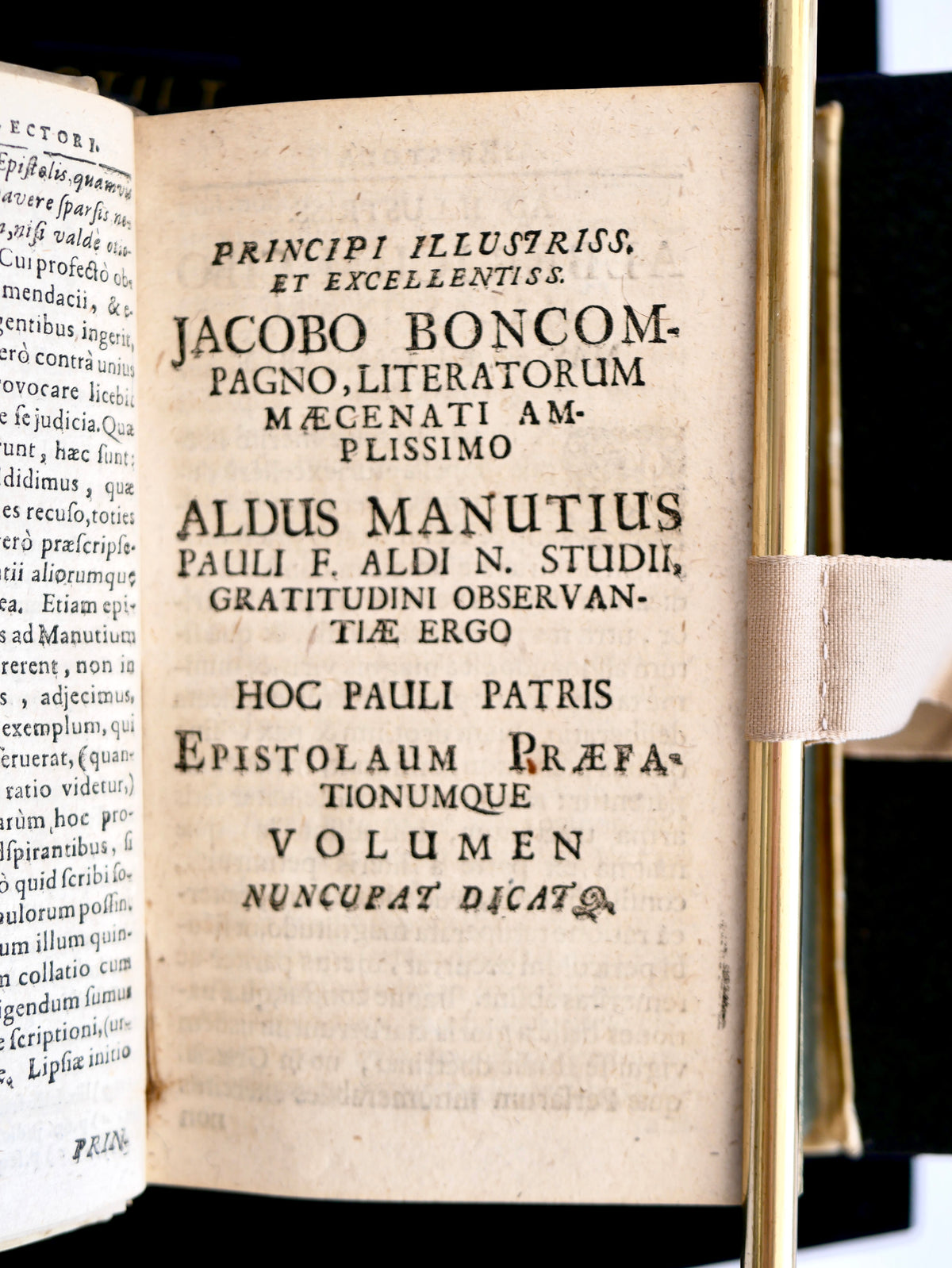 Manutius, Epistolarum Libri XII (Leipzig, 1698) — The Aldine Heir's Letters, Edited by Leibniz's Teacher, from the Princely Oettingen-Wallerstein Library