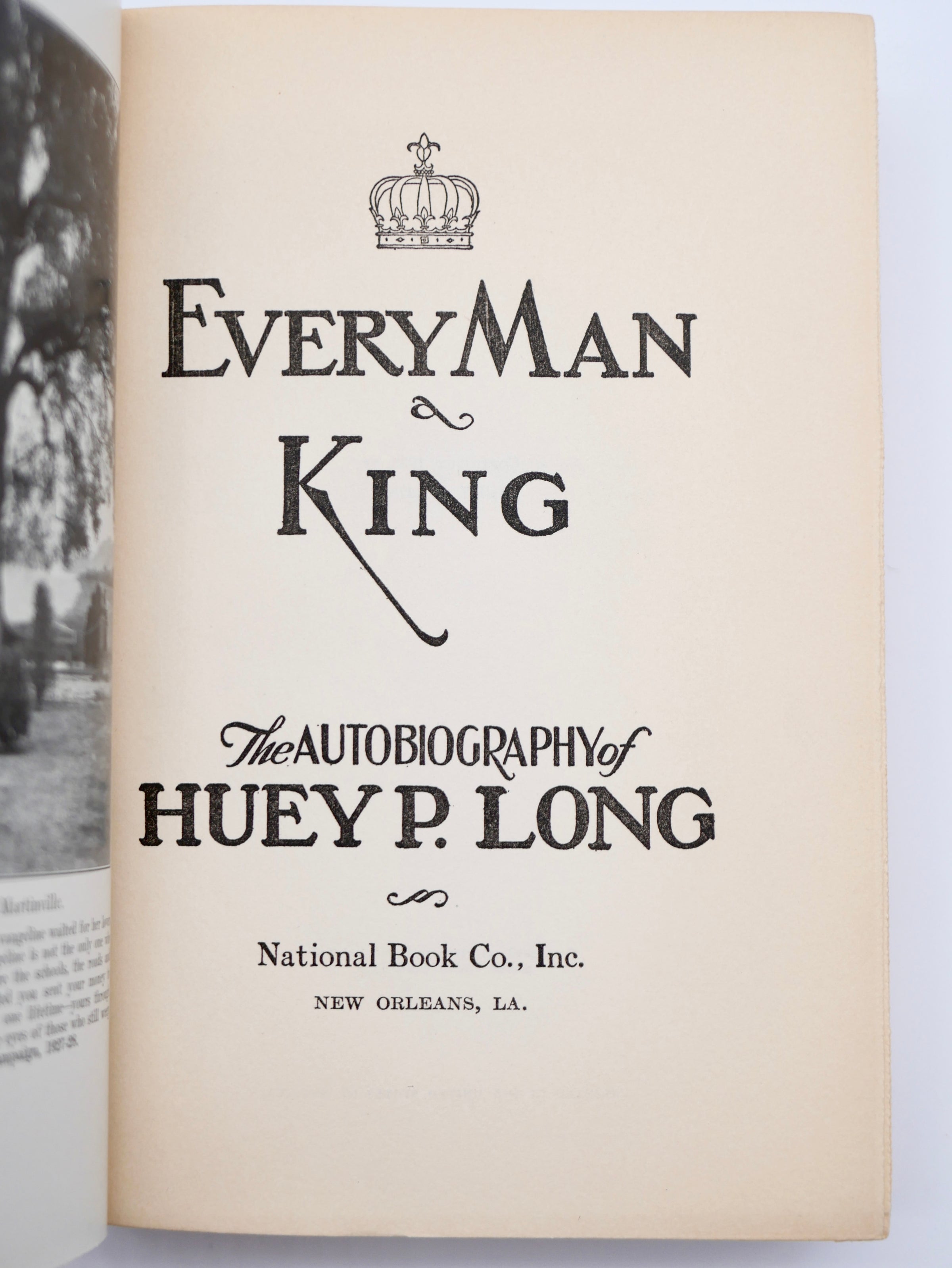 Huey P. Long’s Every Man a King — First Edition in the Original Gold Dust Jacket