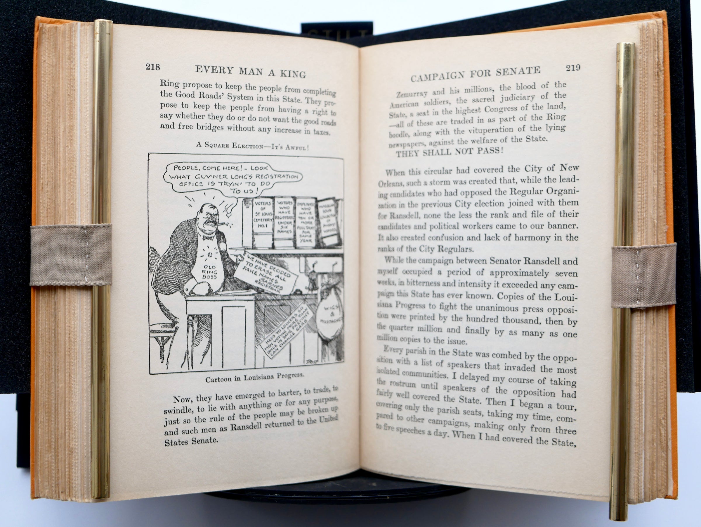 Huey P. Long’s Every Man a King — First Edition in the Original Gold Dust Jacket