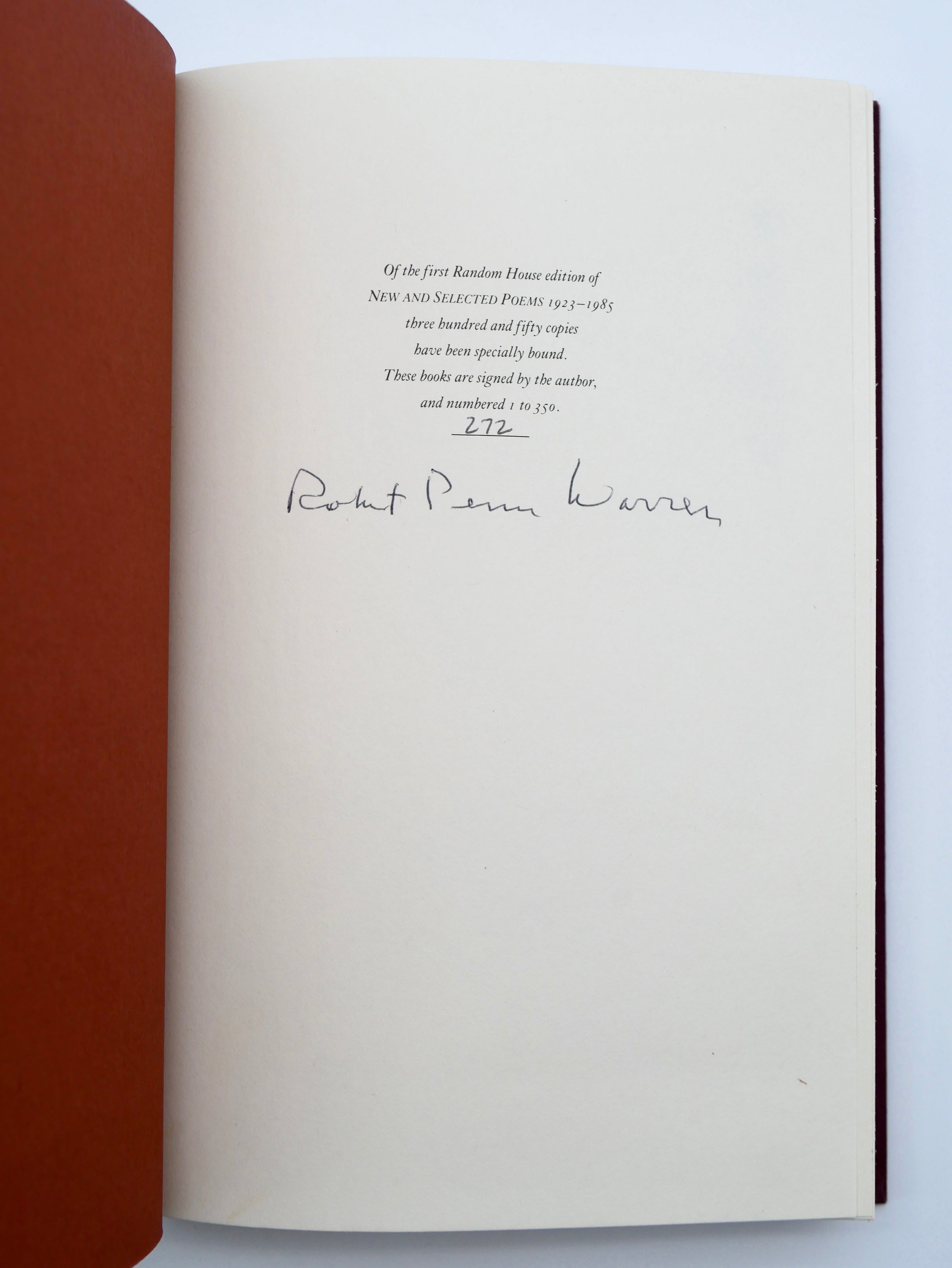 Robert Penn Warren’s Six Decades of Poetry in a Signed Limited Edition