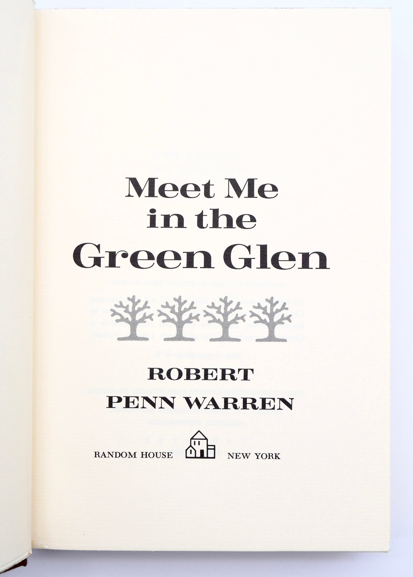 Robert Penn Warren’s Meet Me in the Green Glen — Signed Limited Edition, 1971