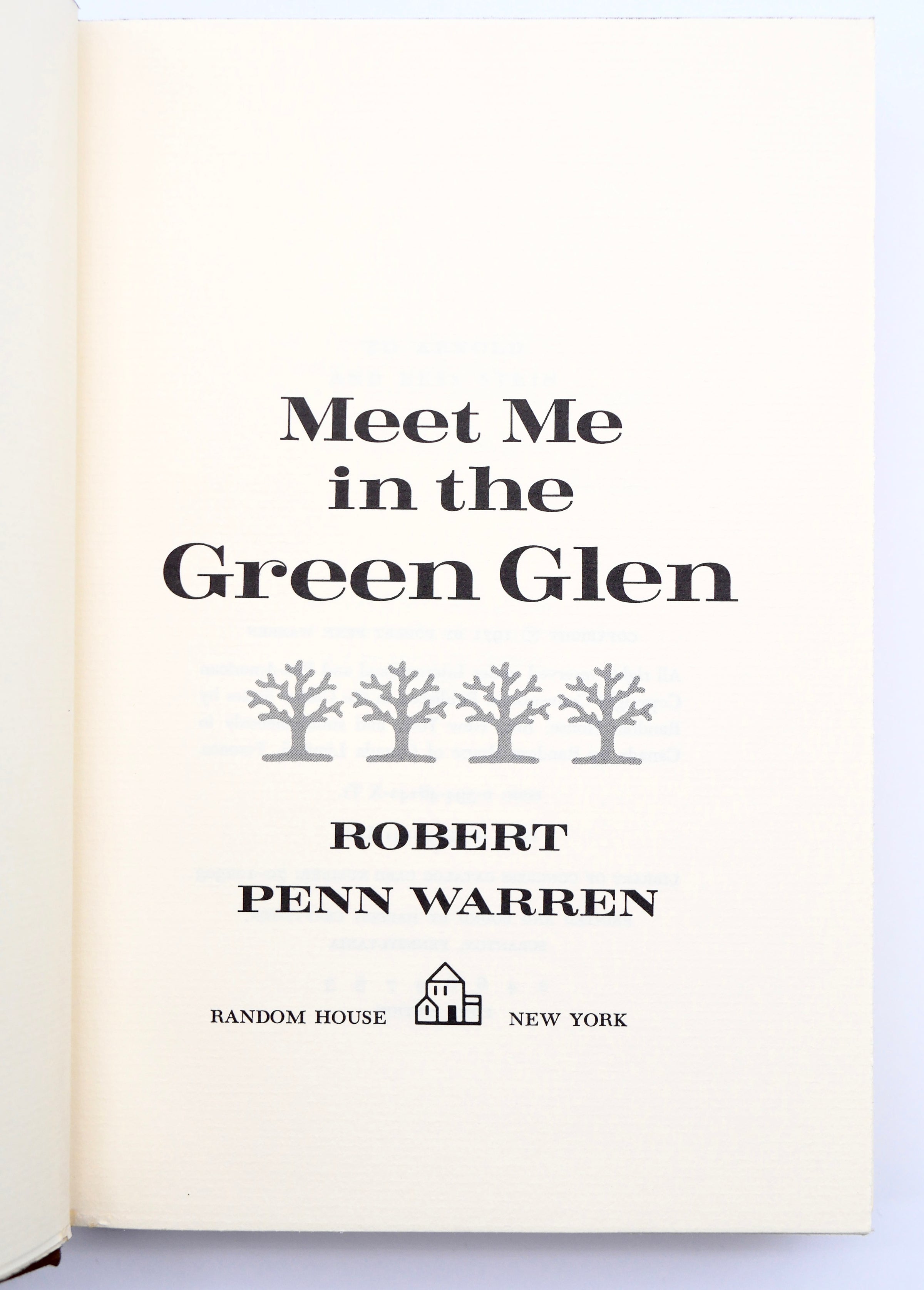 Robert Penn Warren’s Meet Me in the Green Glen — Signed Limited Edition, 1971