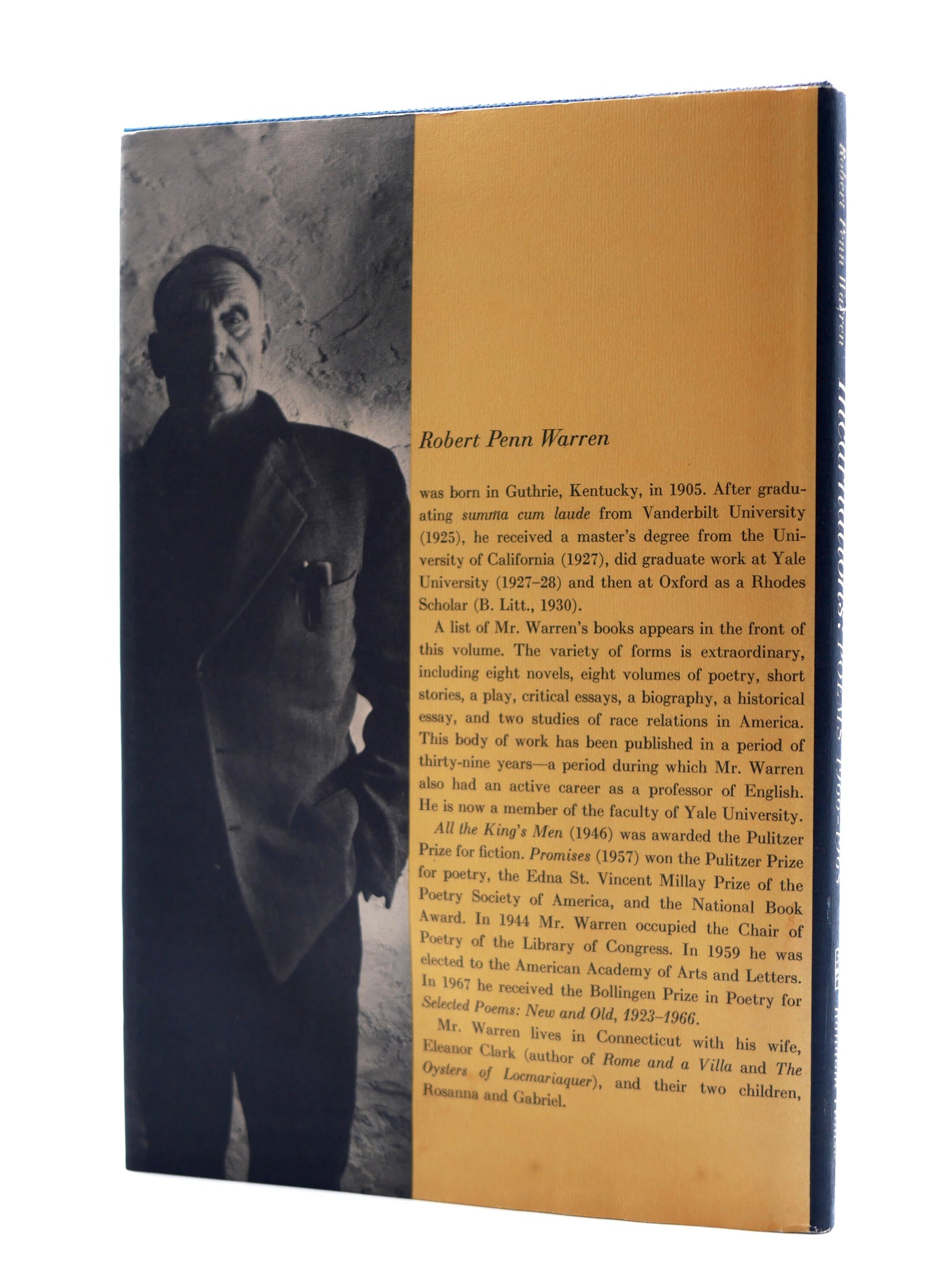 Robert Penn Warren’s Incarnations: Poems 1966–1968 Signed