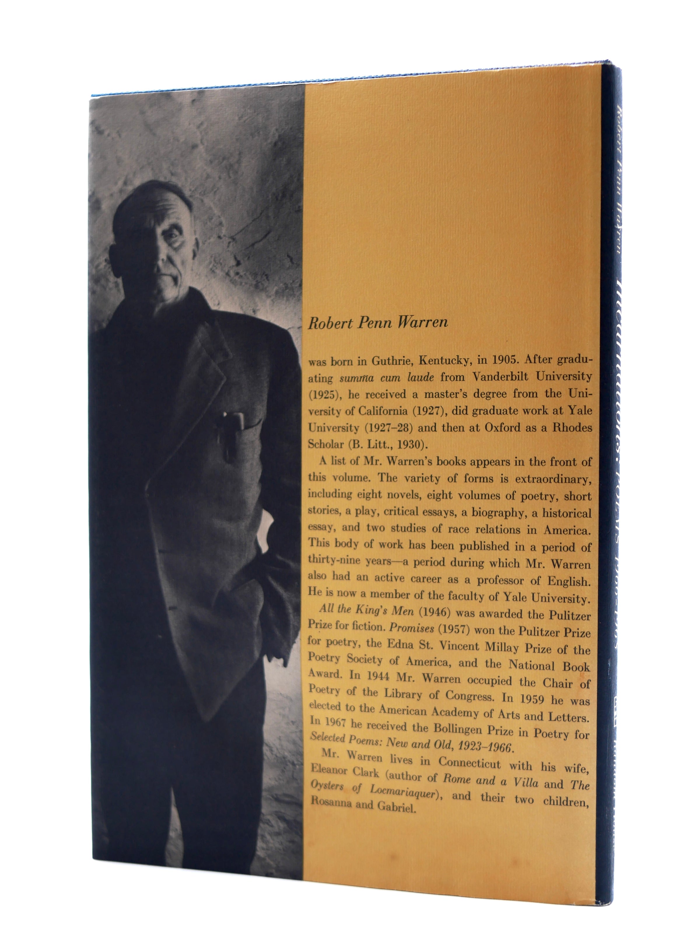 Robert Penn Warren’s Incarnations: Poems 1966–1968 Signed