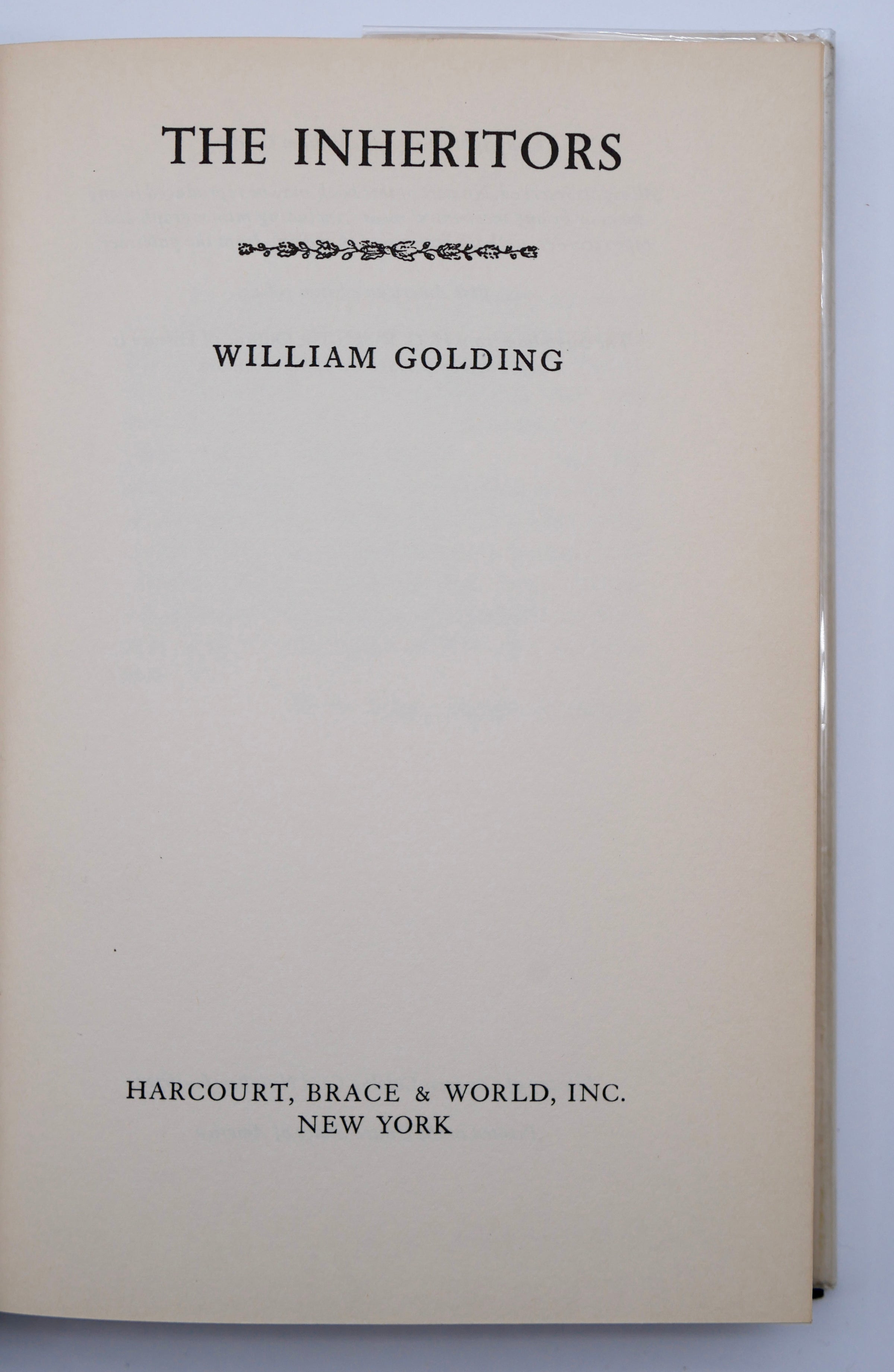 William Golding’s The Inheritors: The First American Edition