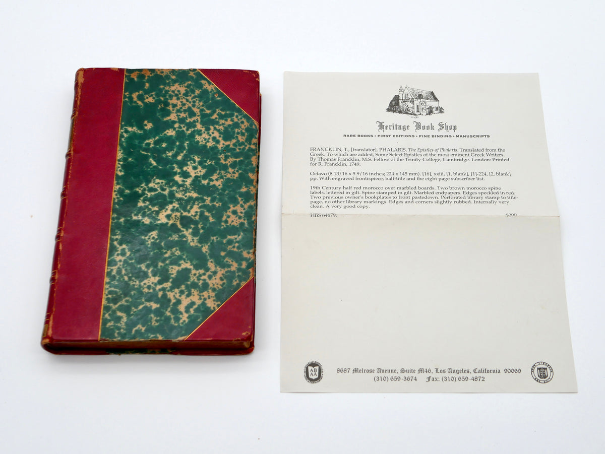 The letters of the tyrant of the brazen bull — the text at the heart of the great "Battle of the Books," in a handsome 1749 translation