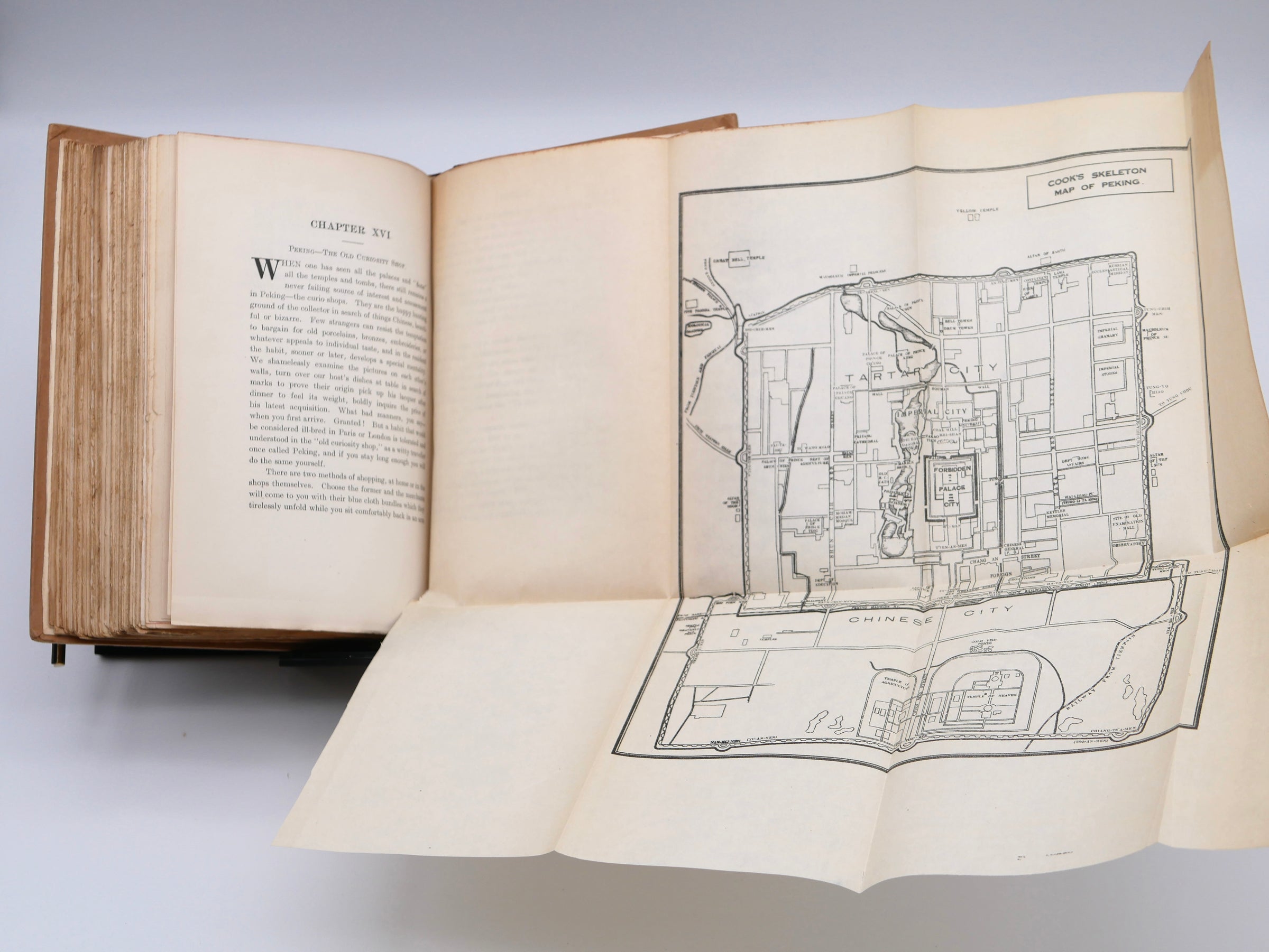 The great intimate guide to old Peking — an insider's portrait of the imperial city, in the first edition with five folding maps
