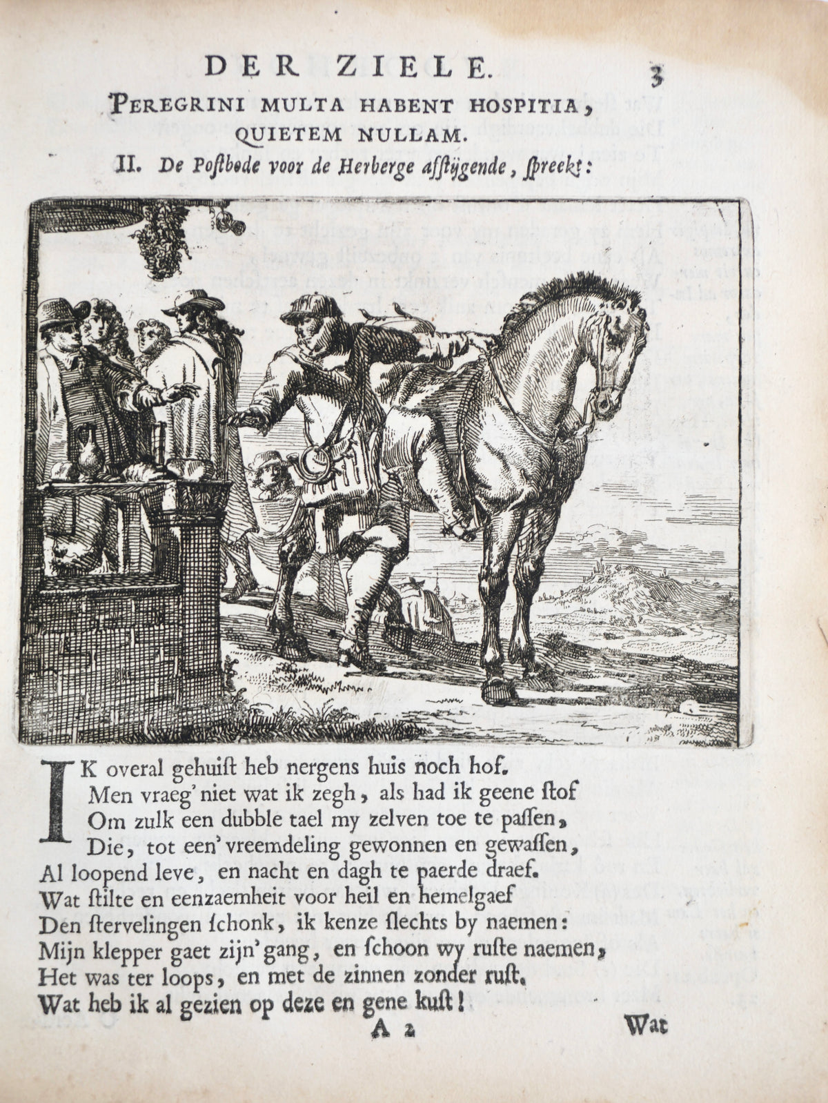 From the Rembrandt Circle: Het Voorhof der Ziele — Frans van Hoogstraten, Rotterdam 1668. First Edition, First Issue, with 60 Etchings by Romeyn de Hooghe