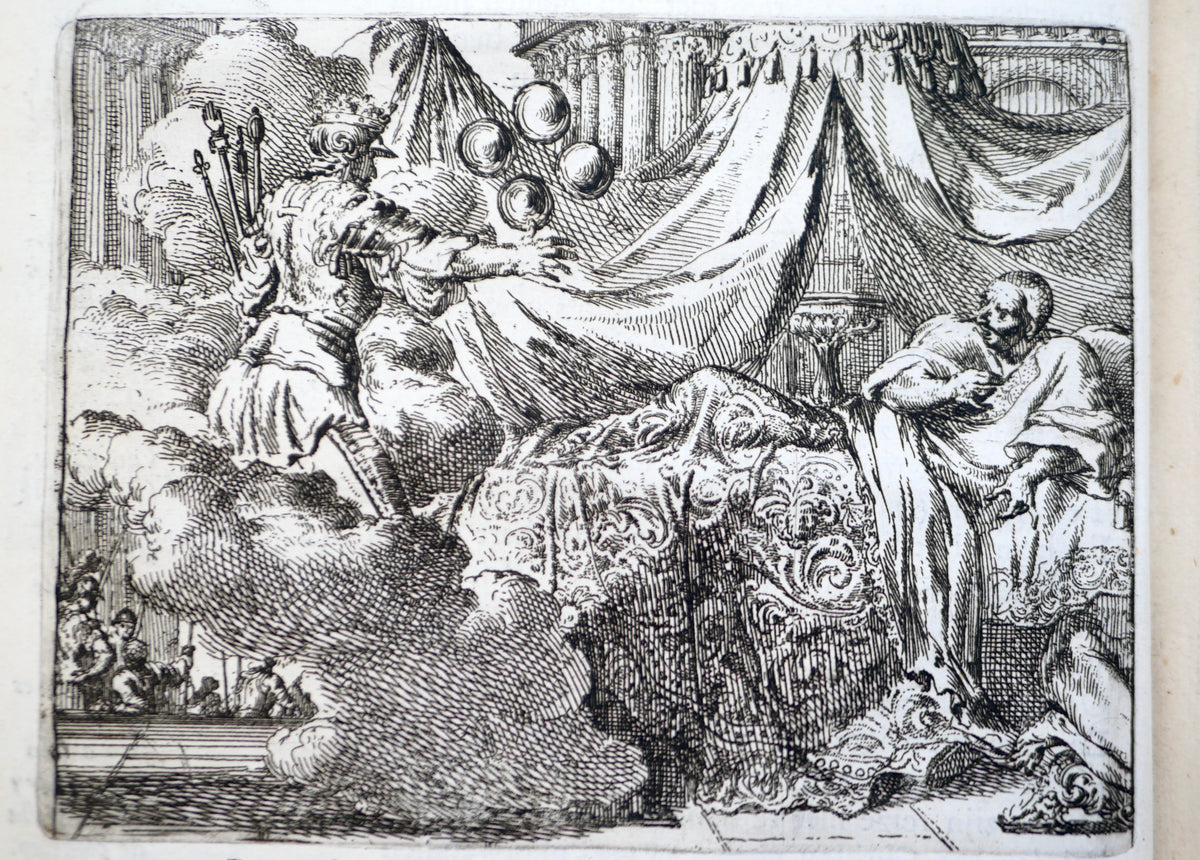 From the Rembrandt Circle: Het Voorhof der Ziele — Frans van Hoogstraten, Rotterdam 1668. First Edition, First Issue, with 60 Etchings by Romeyn de Hooghe