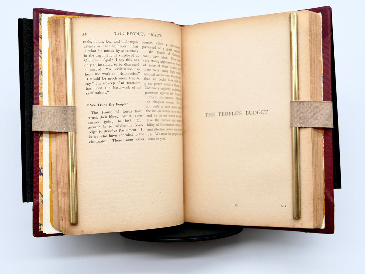 The People’s Rights — Winston S. Churchill — First Edition, Second Issue, London, 1910, in Half Morocco