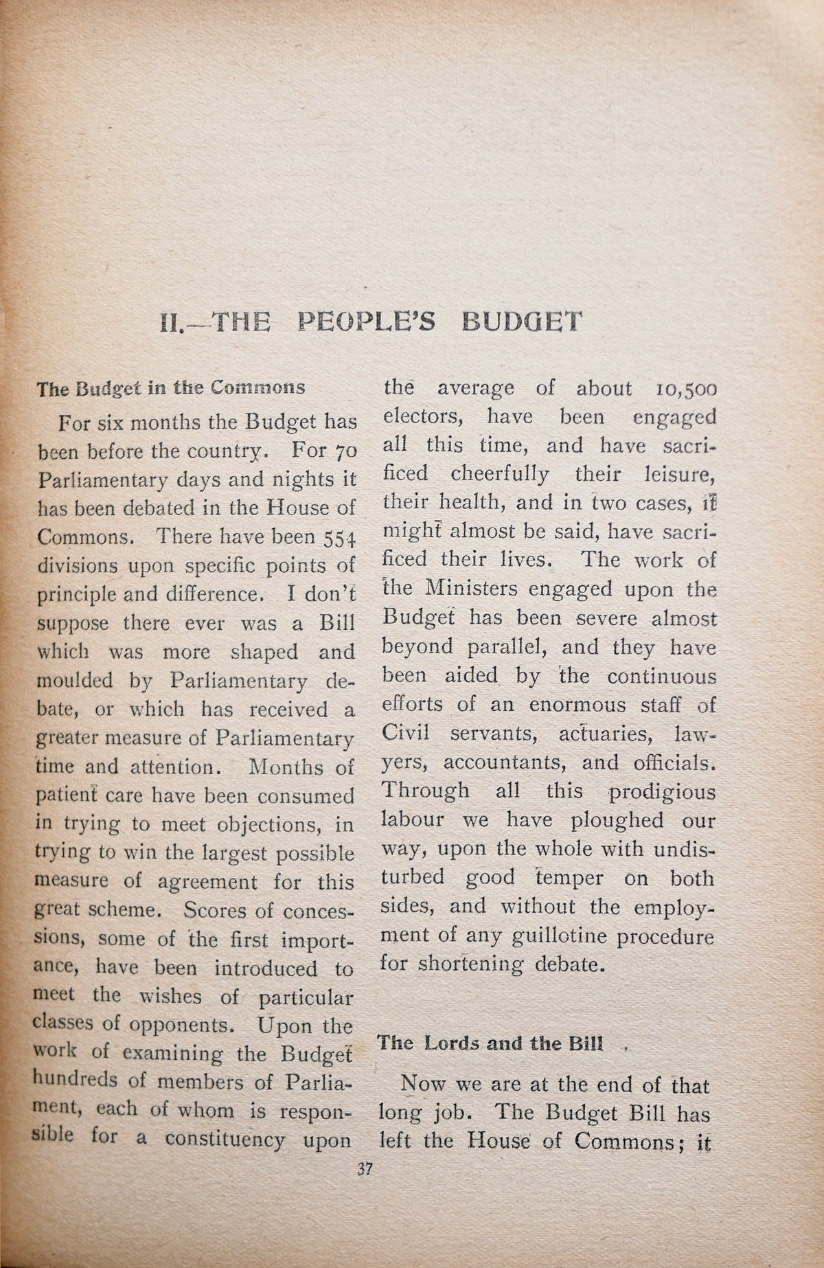 The People’s Rights — Winston S. Churchill — First Edition, Second Issue, London, 1910, in Half Morocco