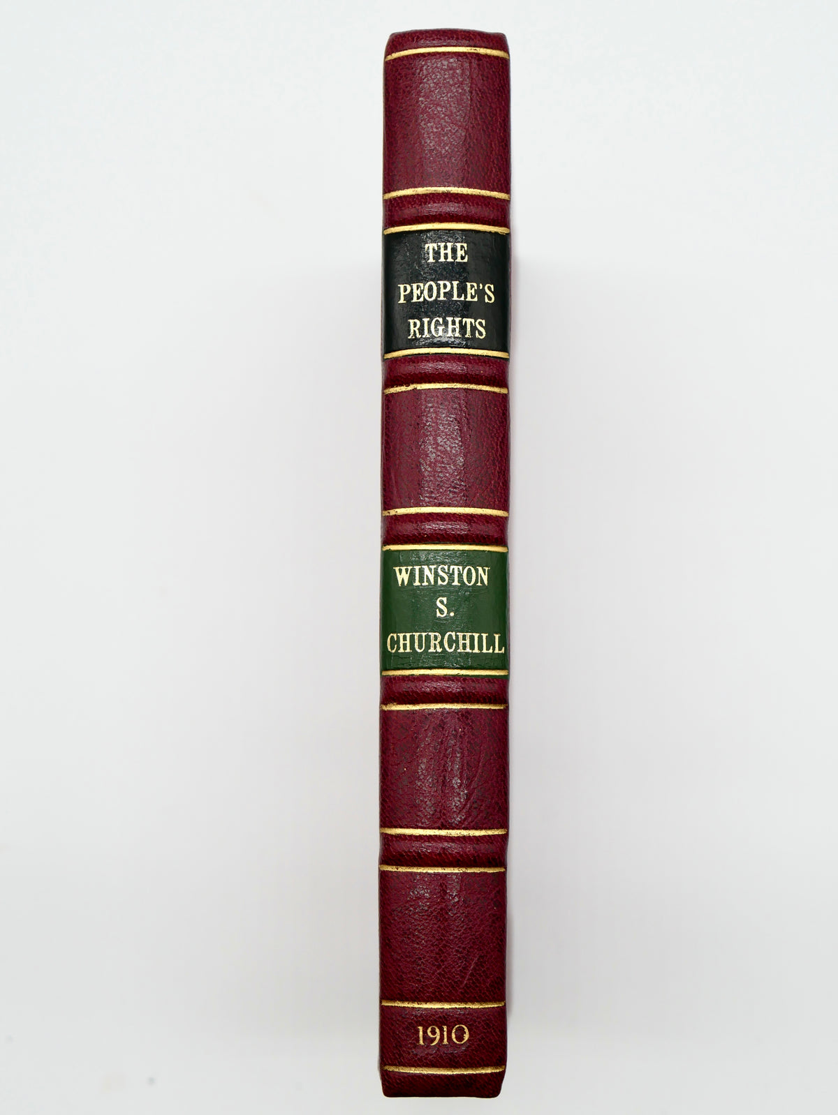 The People’s Rights — Winston S. Churchill — First Edition, Second Issue, London, 1910, in Half Morocco