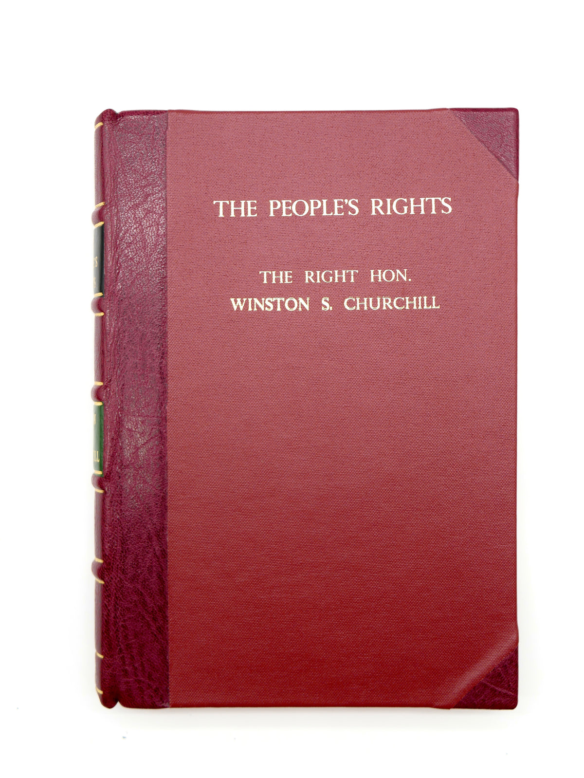 The People’s Rights — Winston S. Churchill — First Edition, Second Issue, London, 1910, in Half Morocco