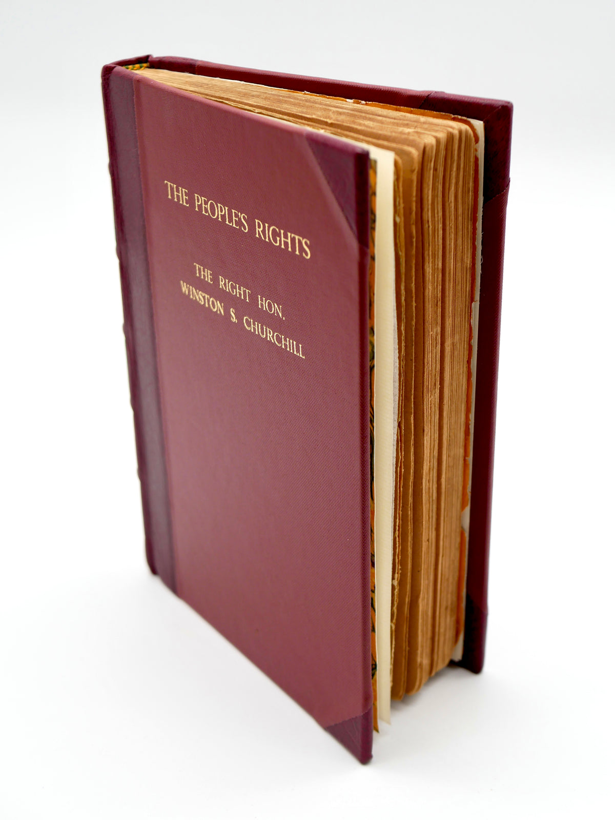 The People’s Rights — Winston S. Churchill — First Edition, Second Issue, London, 1910, in Half Morocco