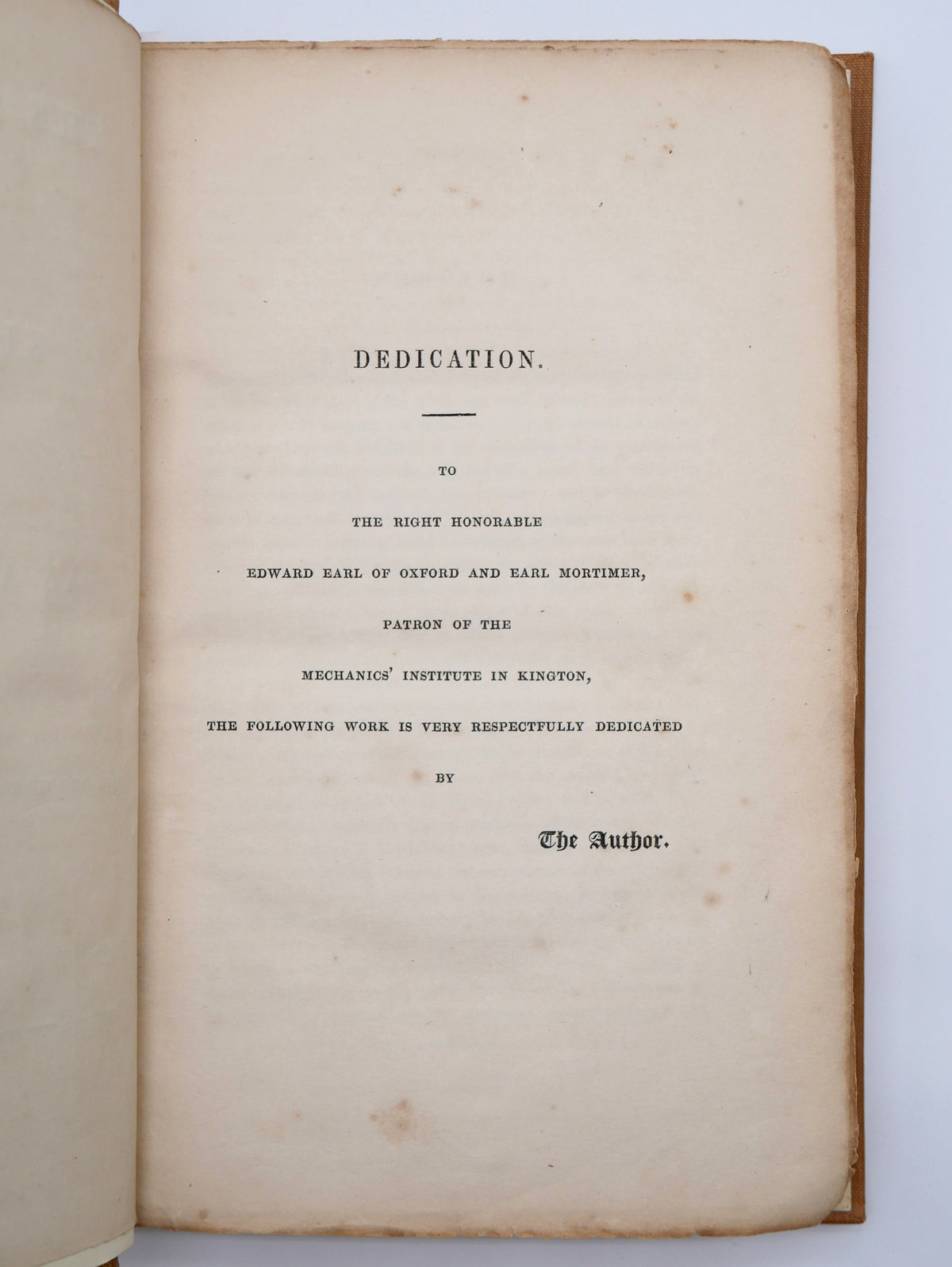 The History of Kington — With Alfred Russel Wallace’s Prize Essay — First Edition, Kington, 1845