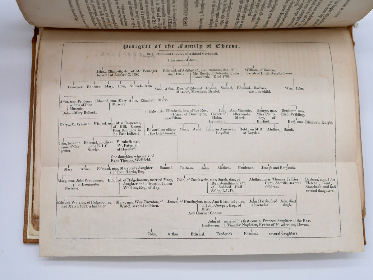 The History of Kington — With Alfred Russel Wallace’s Prize Essay — First Edition, Kington, 1845