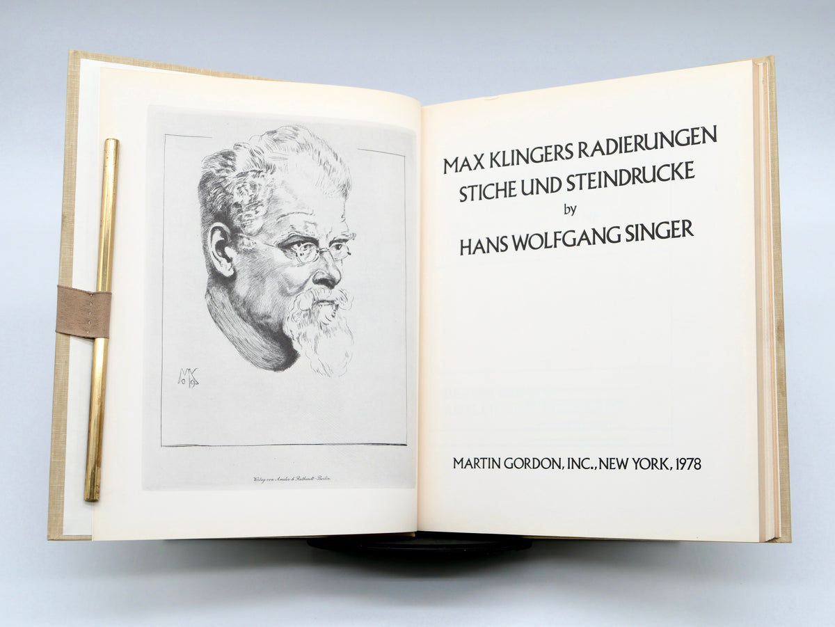 Max Klingers Radierungen, Stiche und Steindrucke — Hans Wolfgang Singer’s Catalogue Raisonné — New York Reprint, 1978