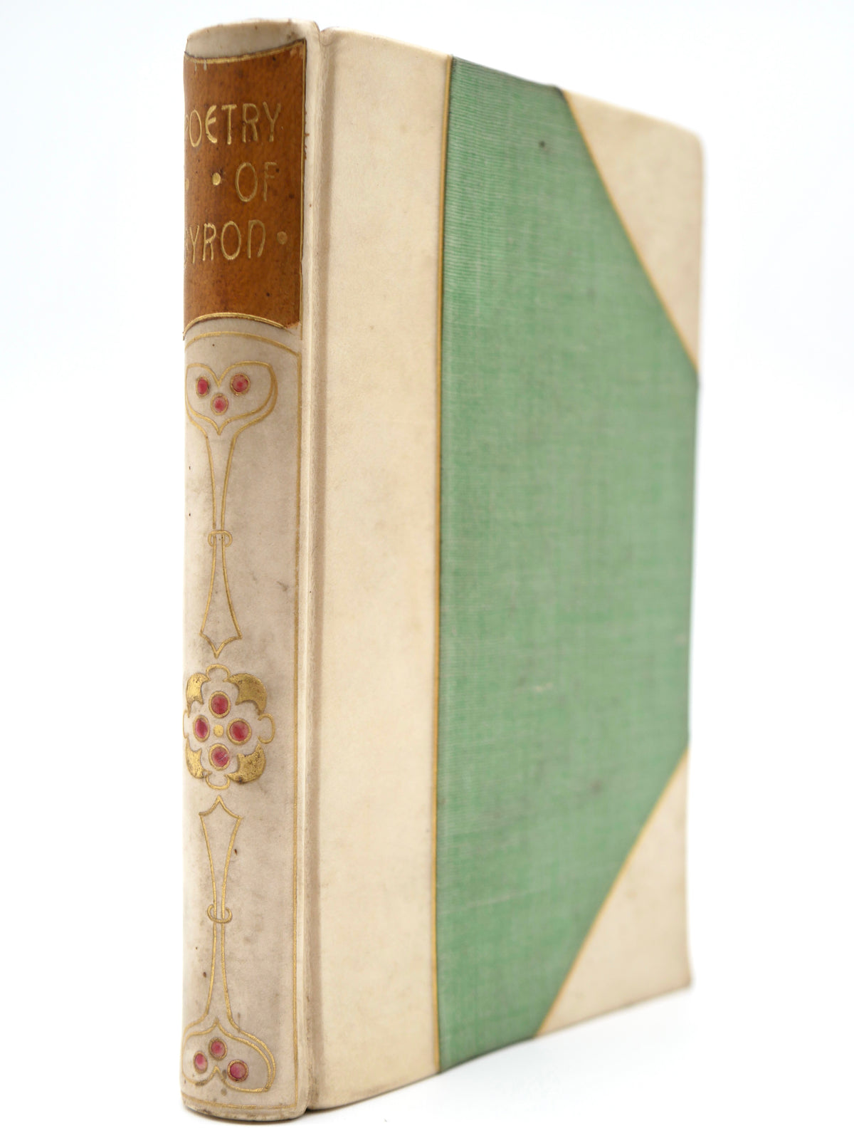 Poetry of Byron — Art Nouveau Half-Vellum Binding from Truslove & Hanson