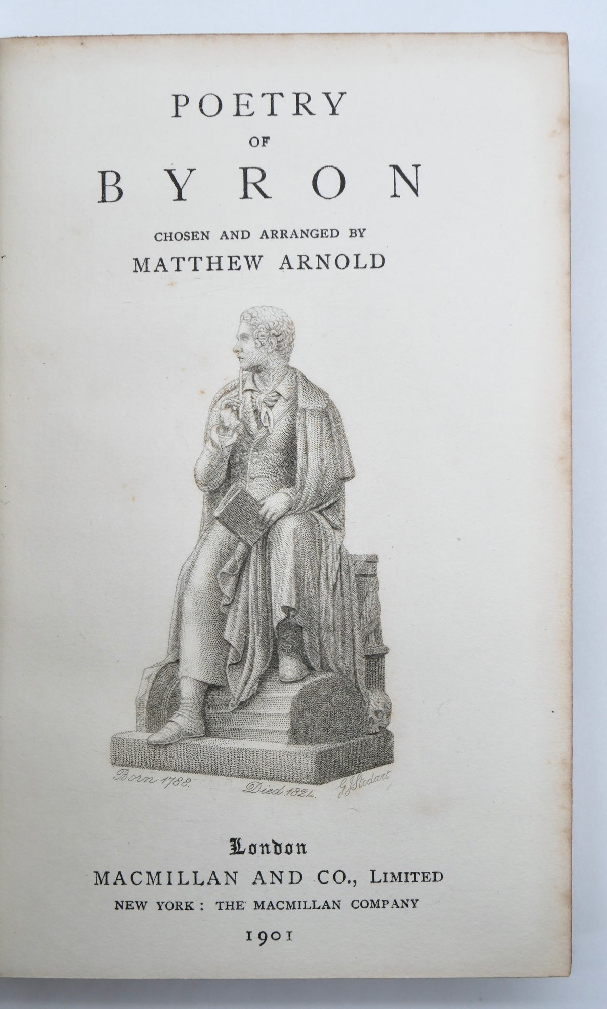 Poetry of Byron — Art Nouveau Half-Vellum Binding from Truslove & Hanson
