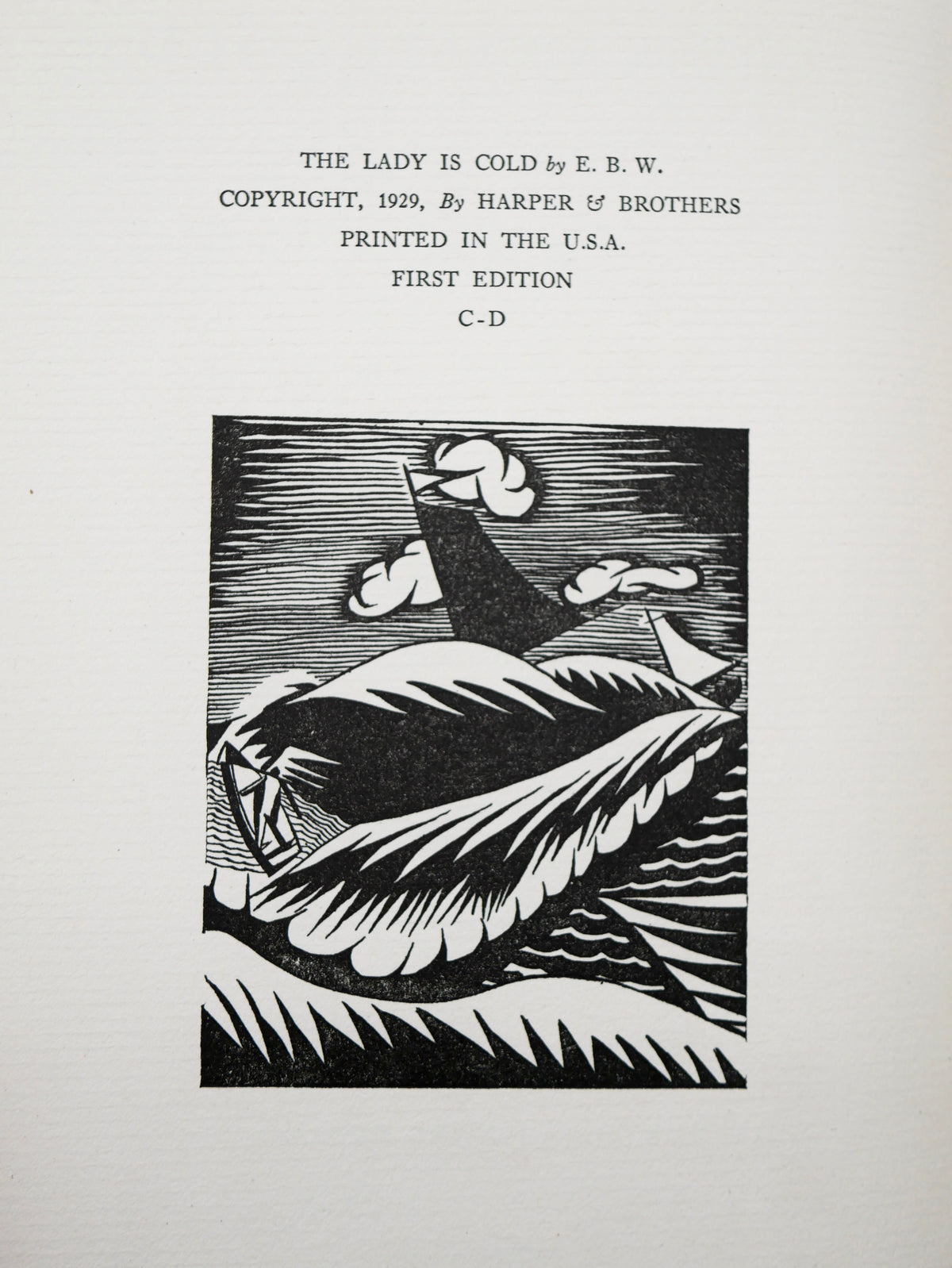 The Lady Is Cold — E. B. White’s First Book of Poems — Harper & Brothers, 1929