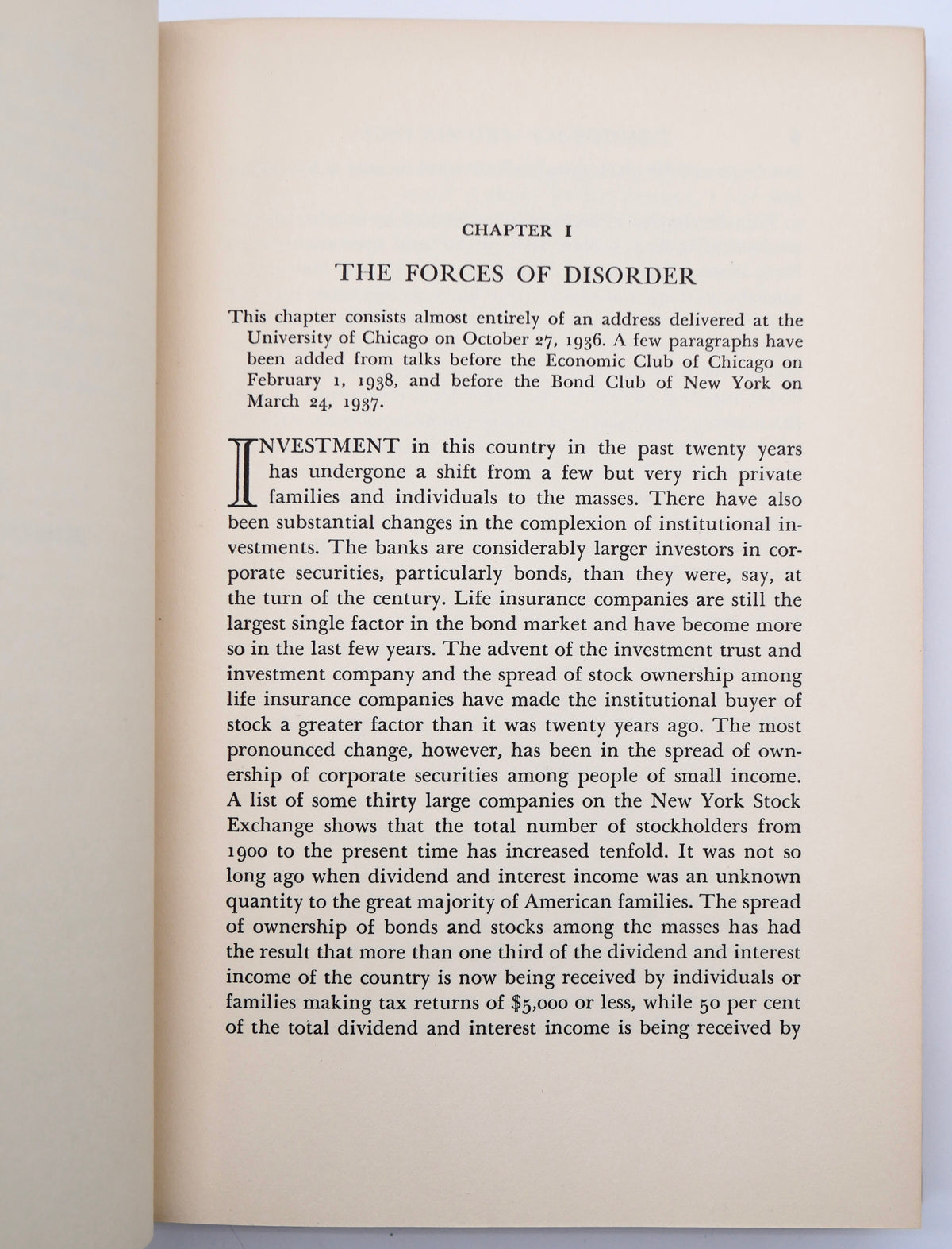 Democracy and Finance — William O. Douglas’s SEC Speeches — Yale University Press, 1940, First Edition