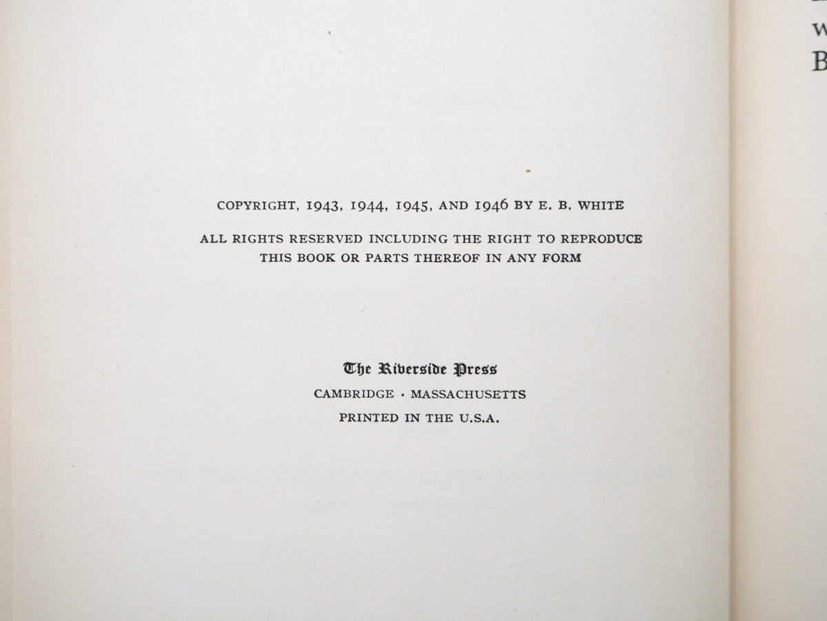 The Wild Flag — E. B. White’s New Yorker Editorials on World Government — Boston, 1946, in Dust Jacket
