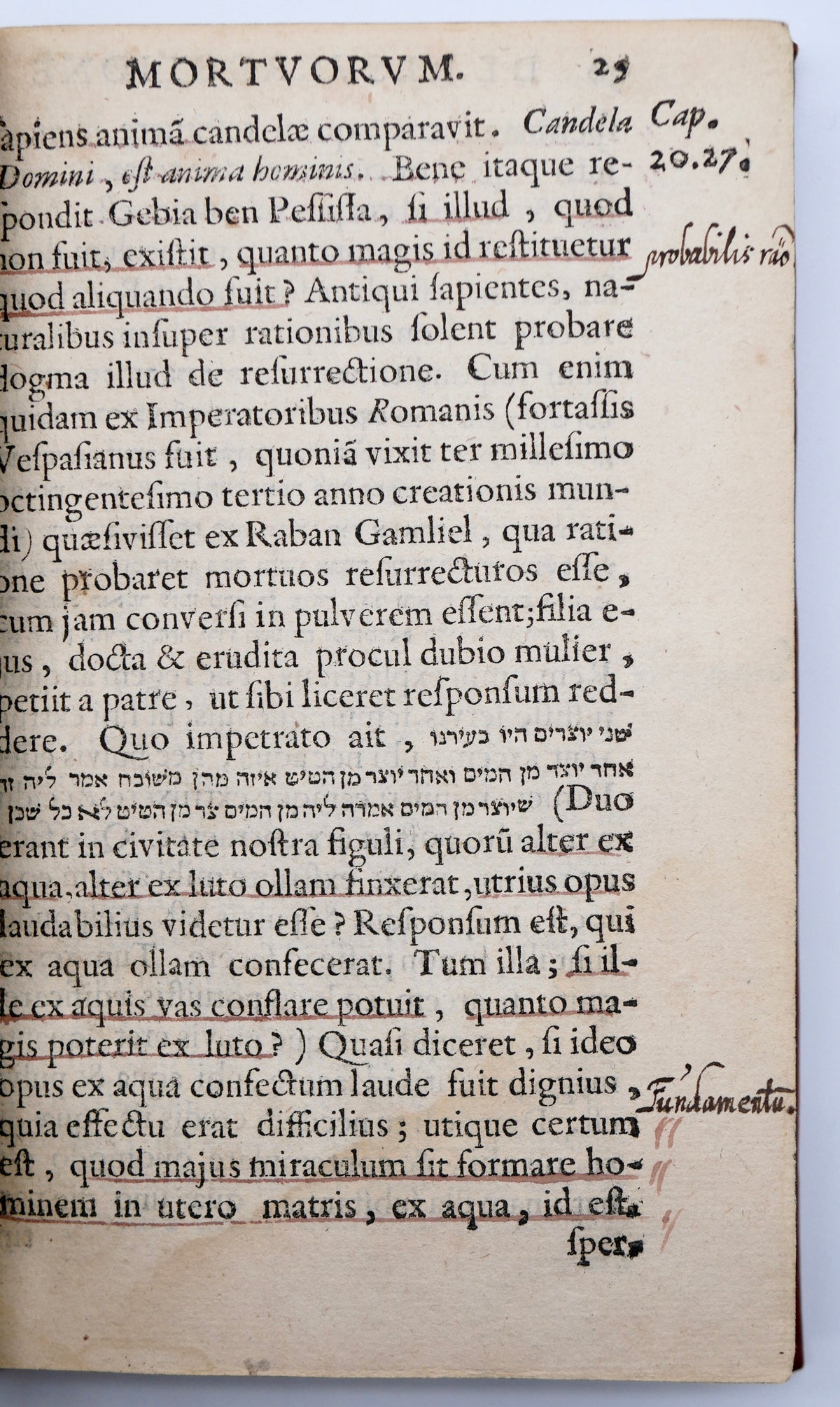De resurrectione mortuorum (1636) — Menasseh ben Israel’s First Edition, with Manuscript Corrections and Waisenhaus Provenance