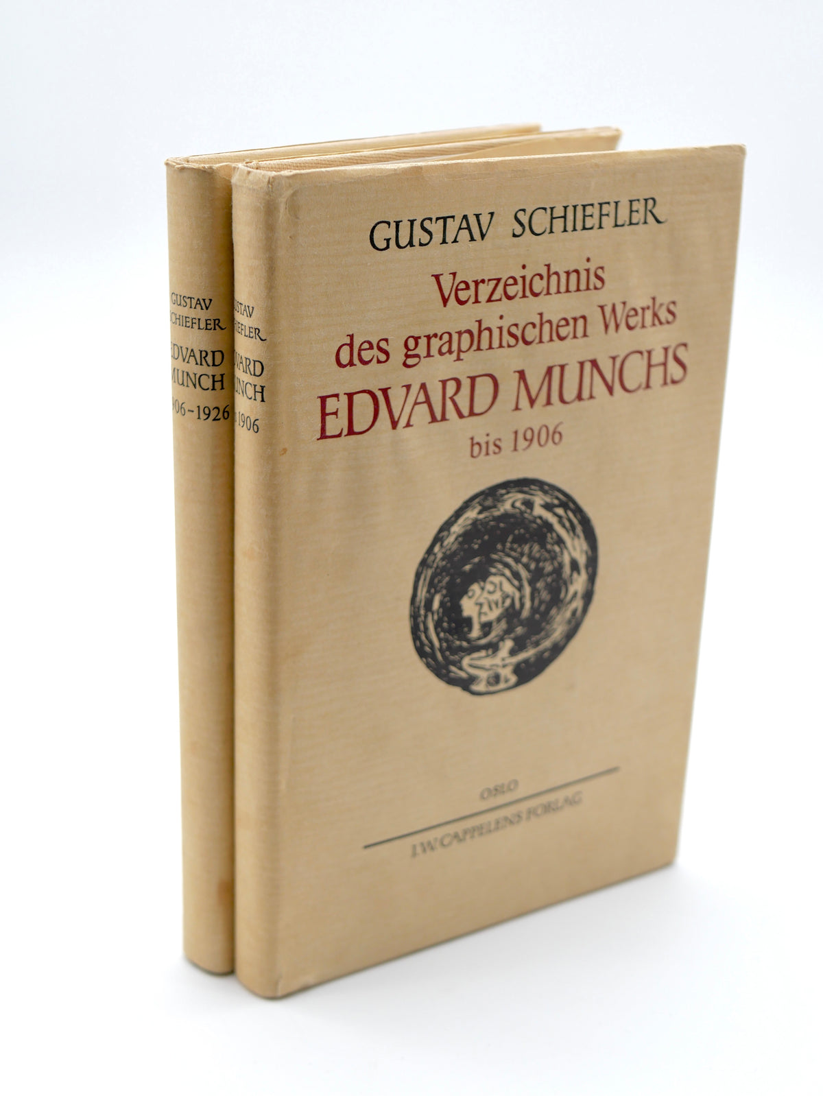 Edvard Munch’s Graphic Work — Gustav Schiefler’s Catalogues, Two Volumes — Oslo, Cappelen, 1974