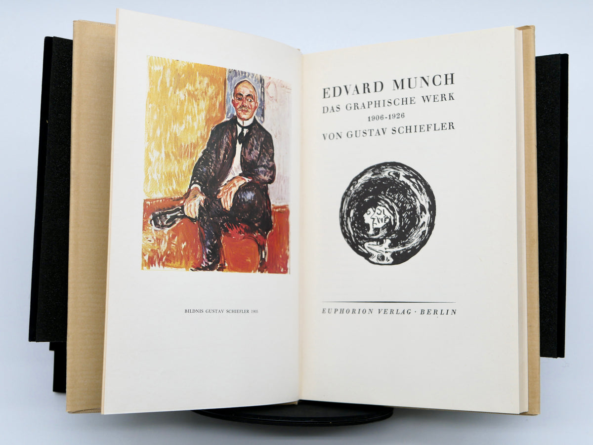 Edvard Munch’s Graphic Work — Gustav Schiefler’s Catalogues, Two Volumes — Oslo, Cappelen, 1974