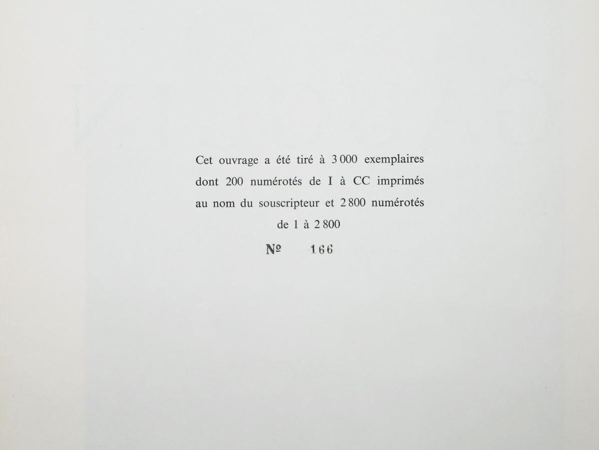 Gauguin. I. Catalogue — Georges Wildenstein’s Catalogue Raisonné — Paris, 1964, Numbered Copy 166 of 2,800