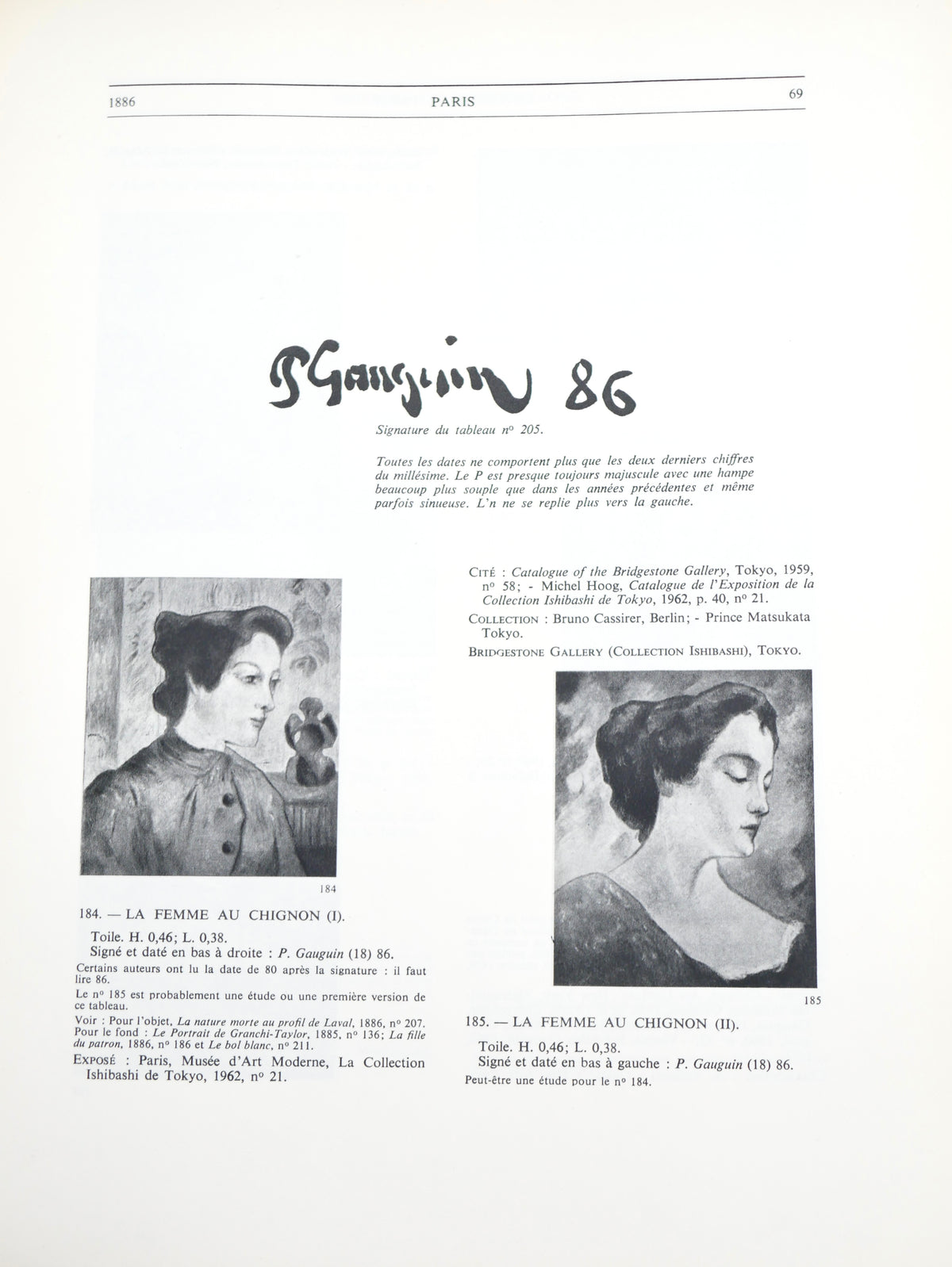 Gauguin. I. Catalogue — Georges Wildenstein’s Catalogue Raisonné — Paris, 1964, Numbered Copy 166 of 2,800