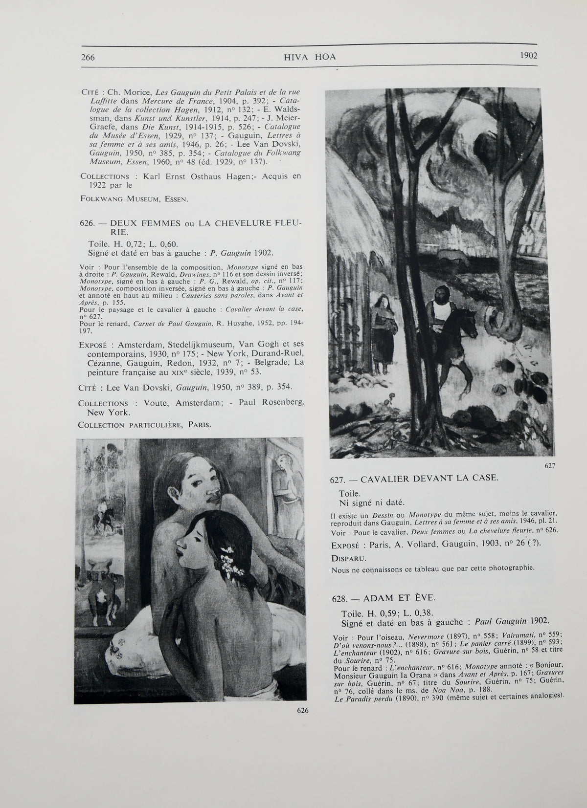 Gauguin. I. Catalogue — Georges Wildenstein’s Catalogue Raisonné — Paris, 1964, Numbered Copy 166 of 2,800