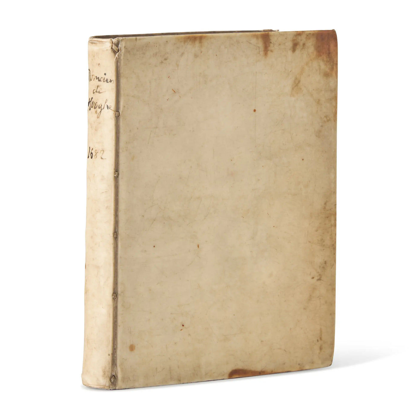 Full contemporary vellum binding, spine lettered in a later hand "Romein de Hooghe / 1682"