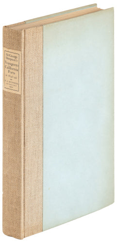 Governor Simpson's eyewitness of Mexican California, 1841–42 — the fine-press edition of 250, in its slipcase